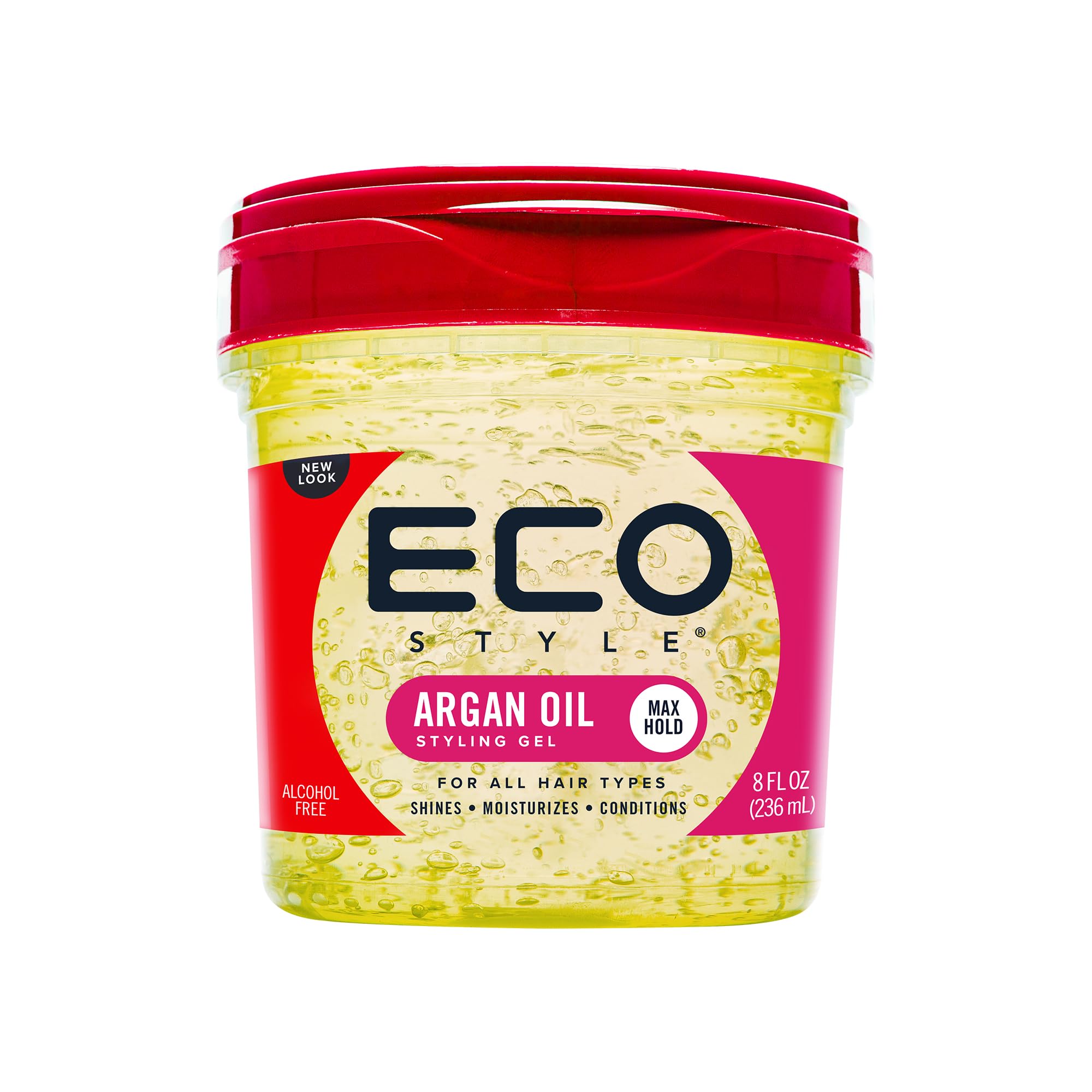 Eco Style Moroccan Argan Oil Styling Gel Promotes Healthy Hair Nourishes and