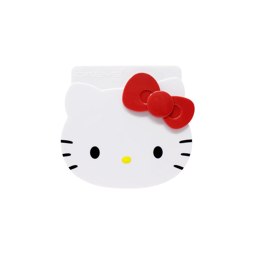 (6-pack) The Crème Shop x Hello Kitty - Crème Blush Balm Peach Pouf Buildable Long-lasting Easily Blendable Hydrating & Soothing Aloe Vera Compact Mirror. Elevate Your Makeup Game - Berry Cute (Set of 1)