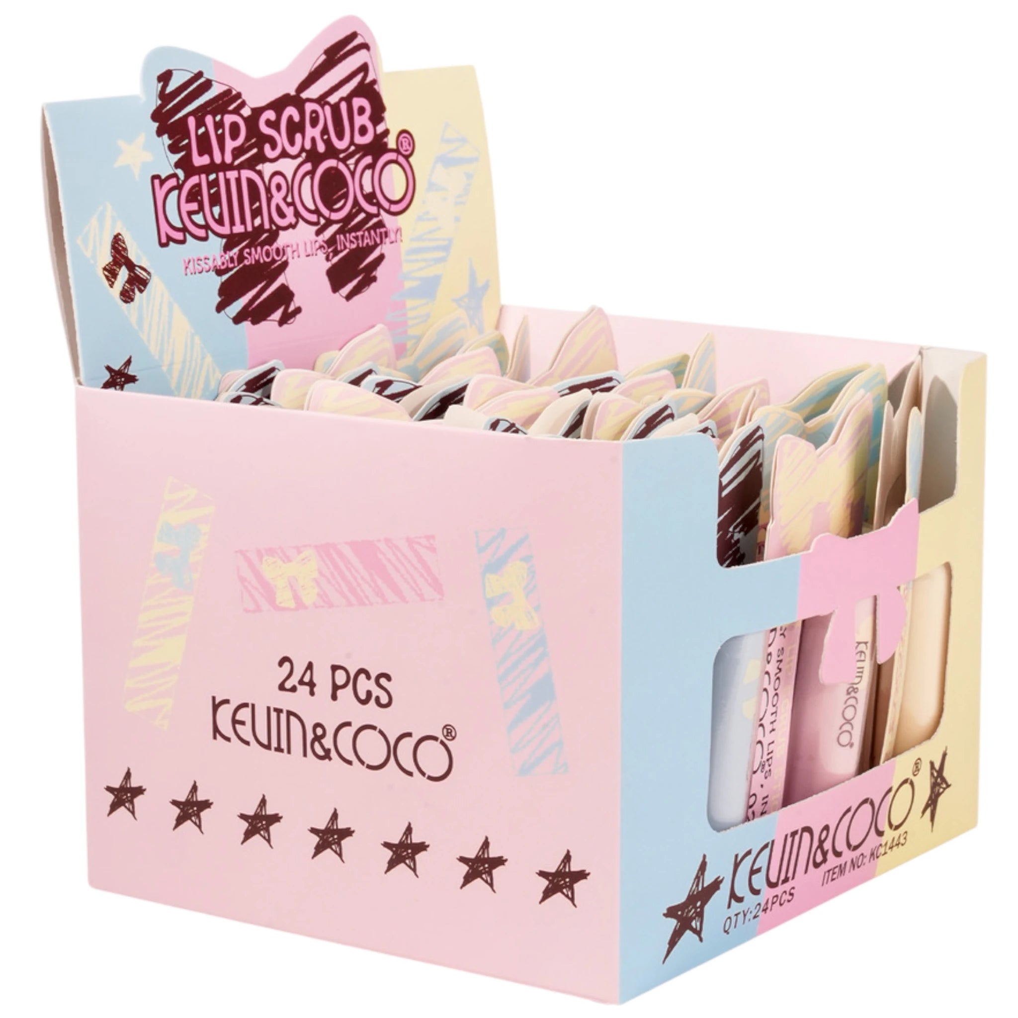 (24-pack) Kevin & Coco Bow Lip Scrub