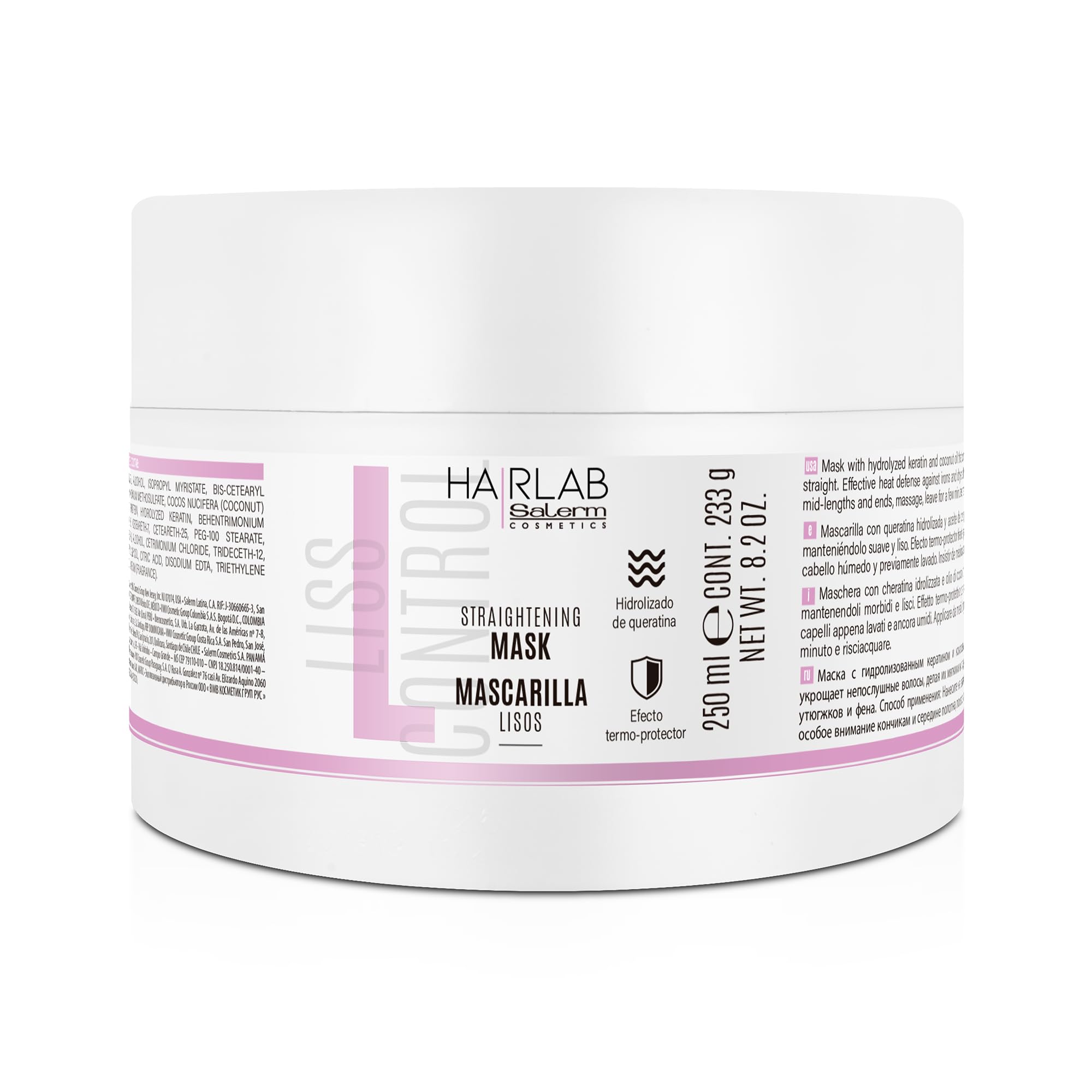 Salerm Hair Lab Straightening Smooth Mask / 250 ml (8.5 oz)