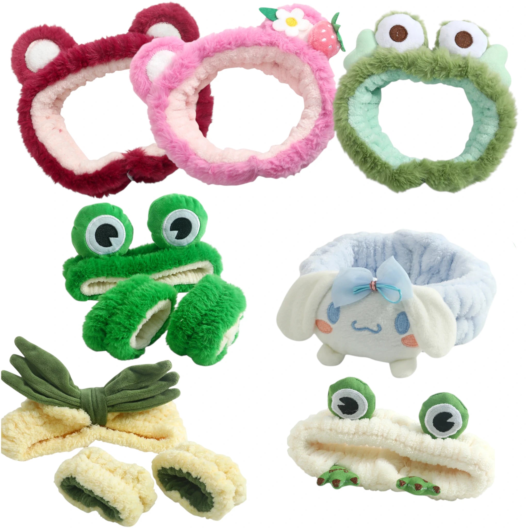 (7-pack) Totemica Spa Headband & Wristband Assorted