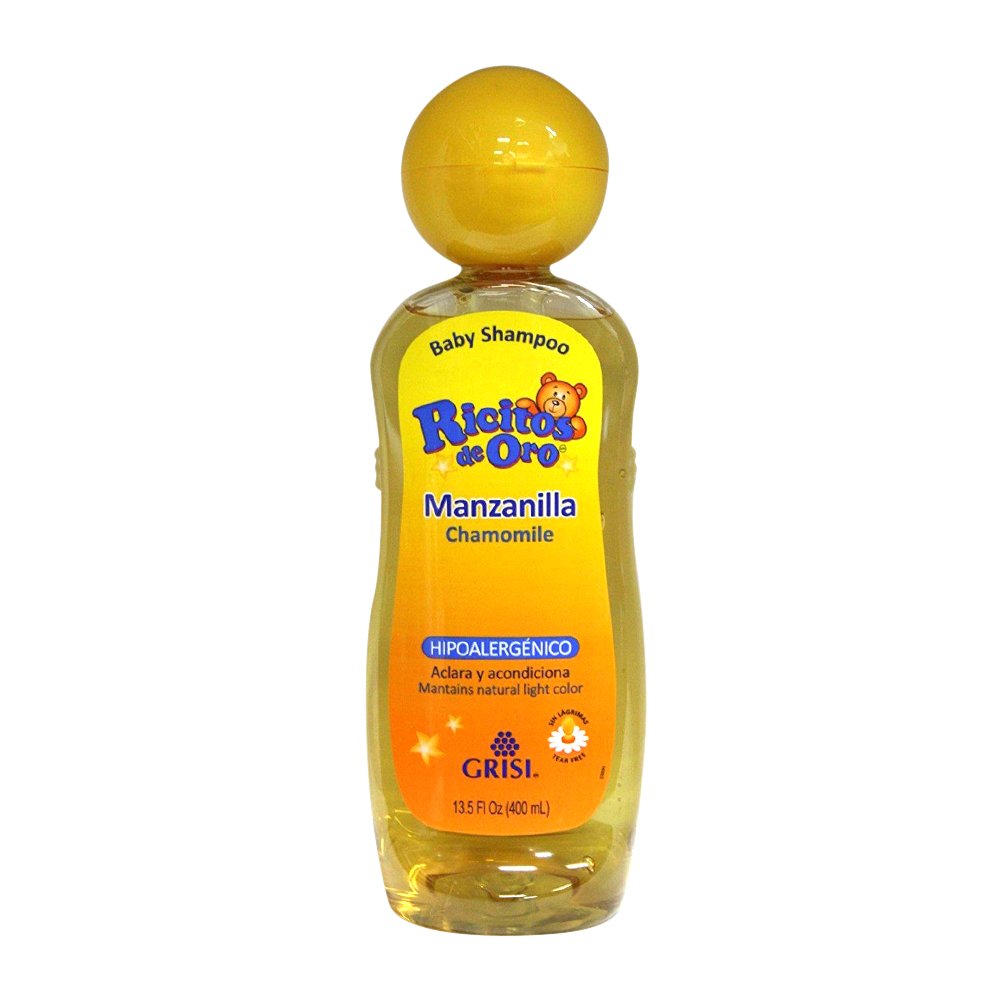 Chamomile Ricitos de Oro Shampoo| Baby Shampoo With Pop Up Rattle Cap Paraben