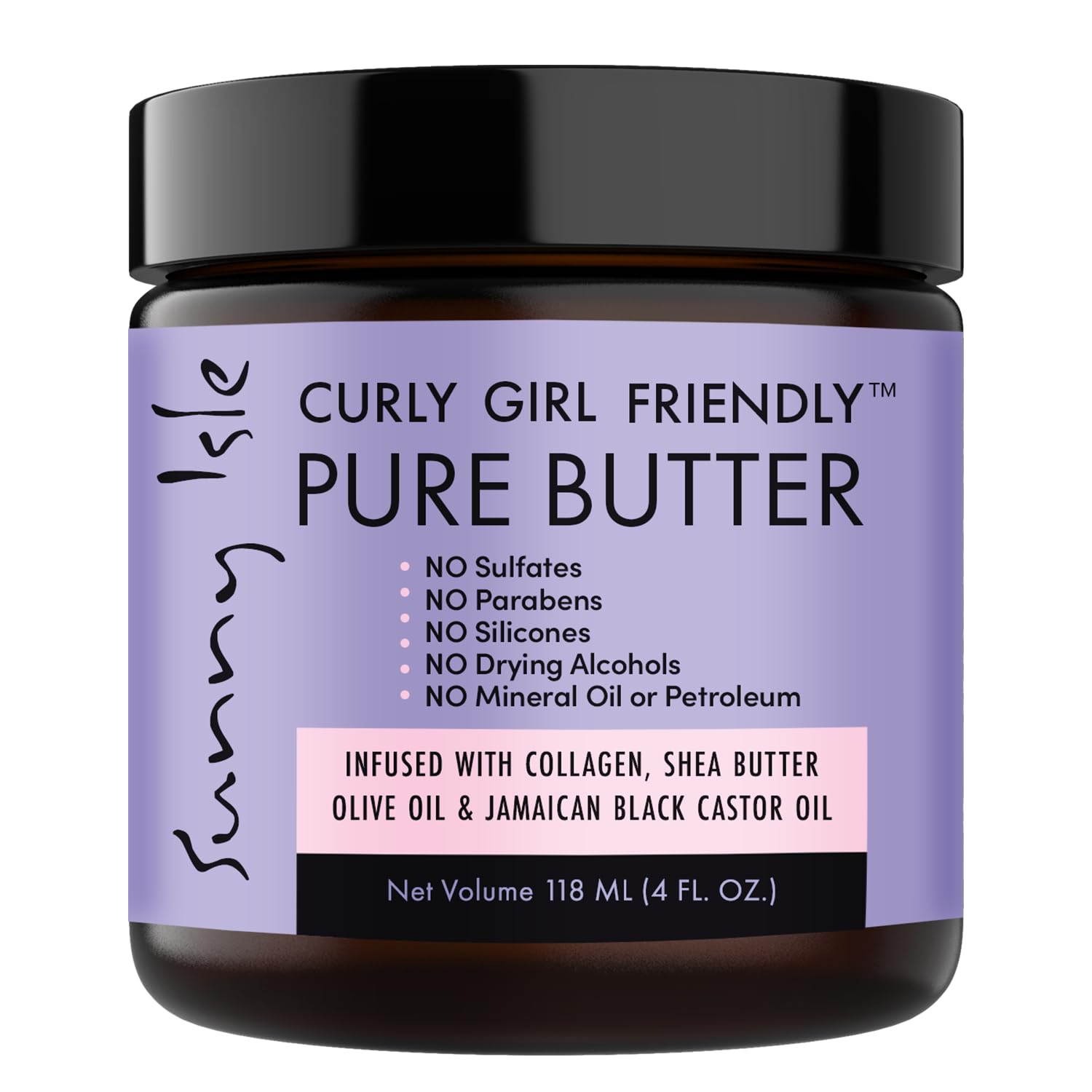 Sunny Isle Curly Girl Friendly Hair Butter for Dry Hair Scalp Moisturizing Hair
