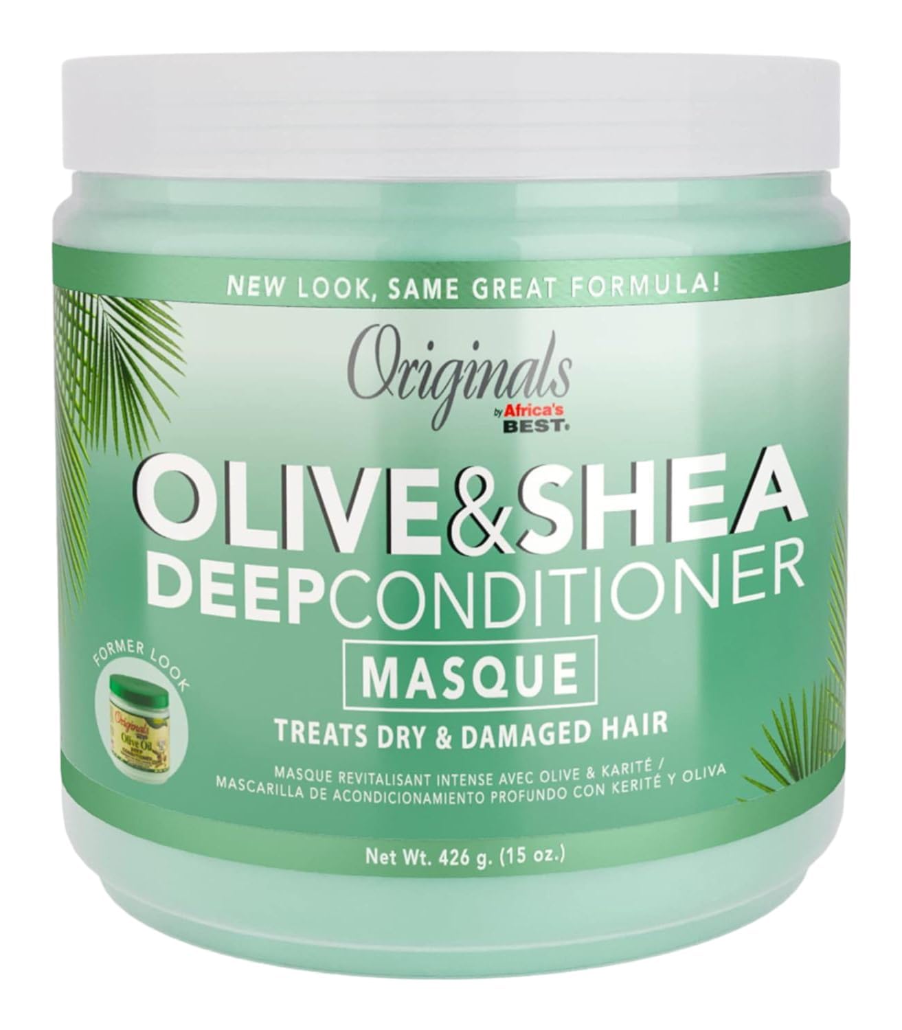 Africas Best Conditioner Originals Olive Oil Deep Jar 443 ml (15 oz)