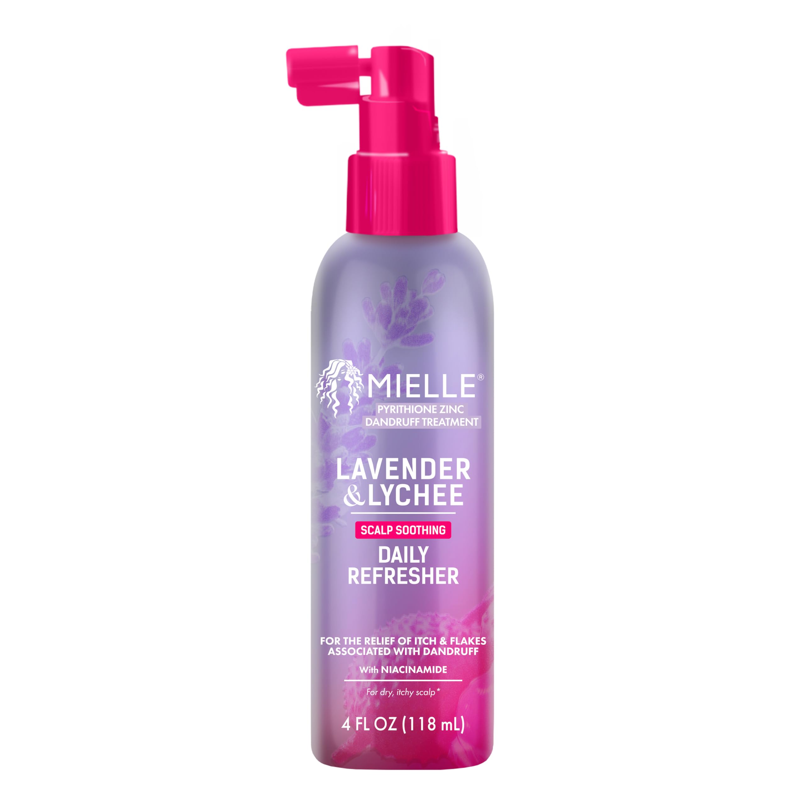 Mielle Organics Lavender Lychee Daily Scalp Refresher Pyrithione Zinc Dandruff
