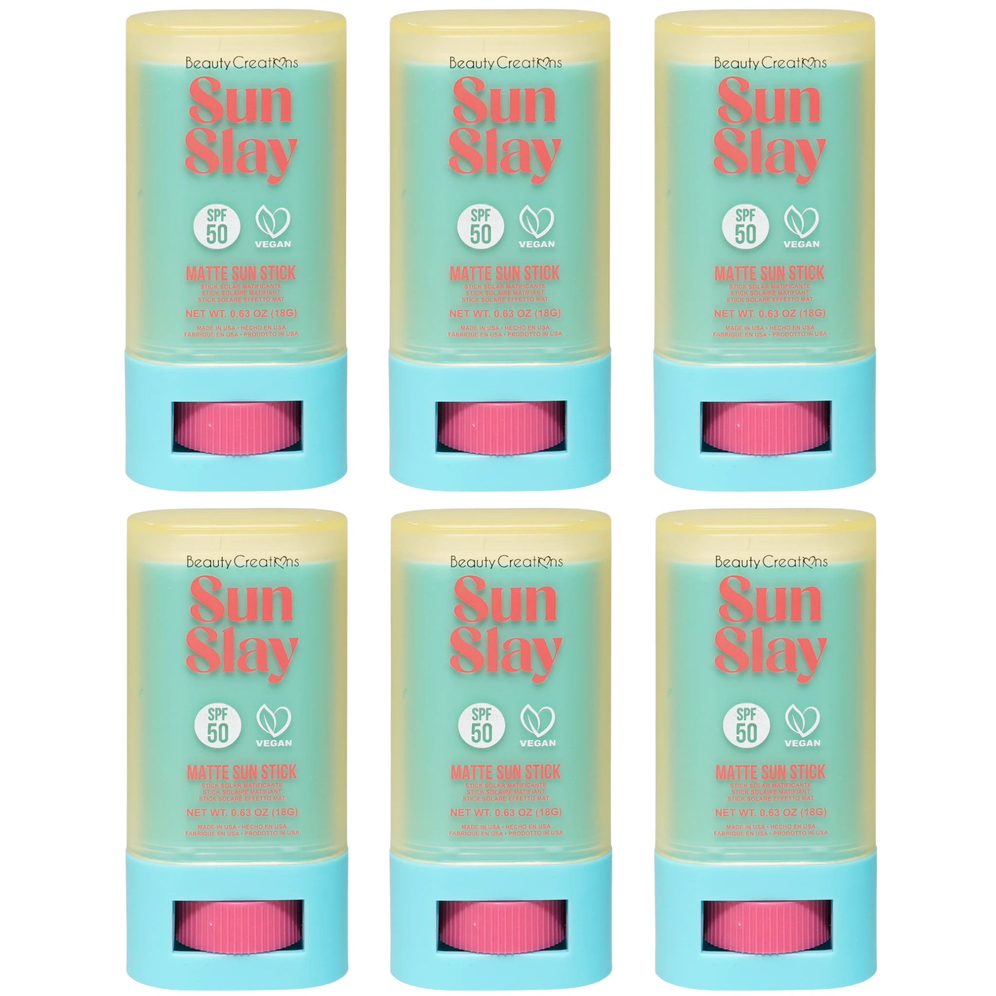 (6-pack) Beauty Creations Sun Slay Matte Sun Stick