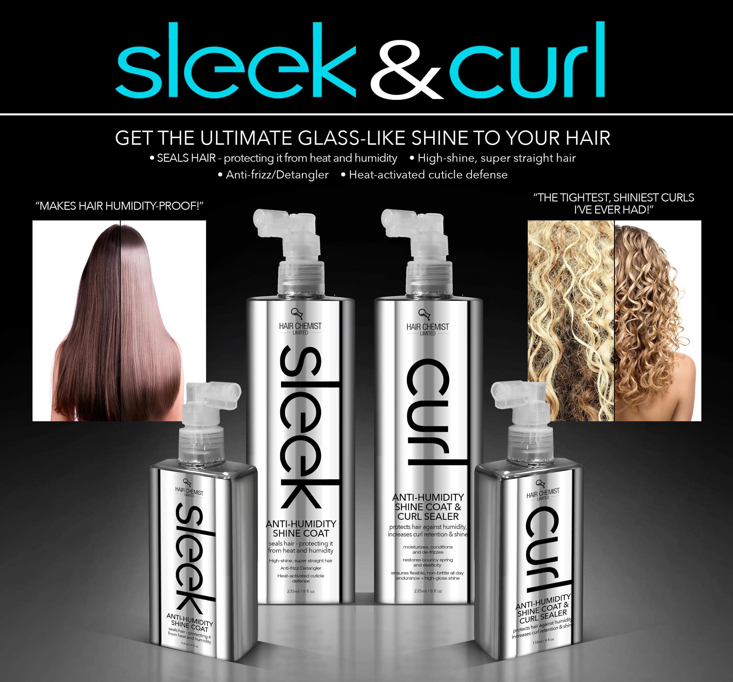 Hair Chemist Curl Anti Humidity Shine Coat Curl Sealing . 3 oz