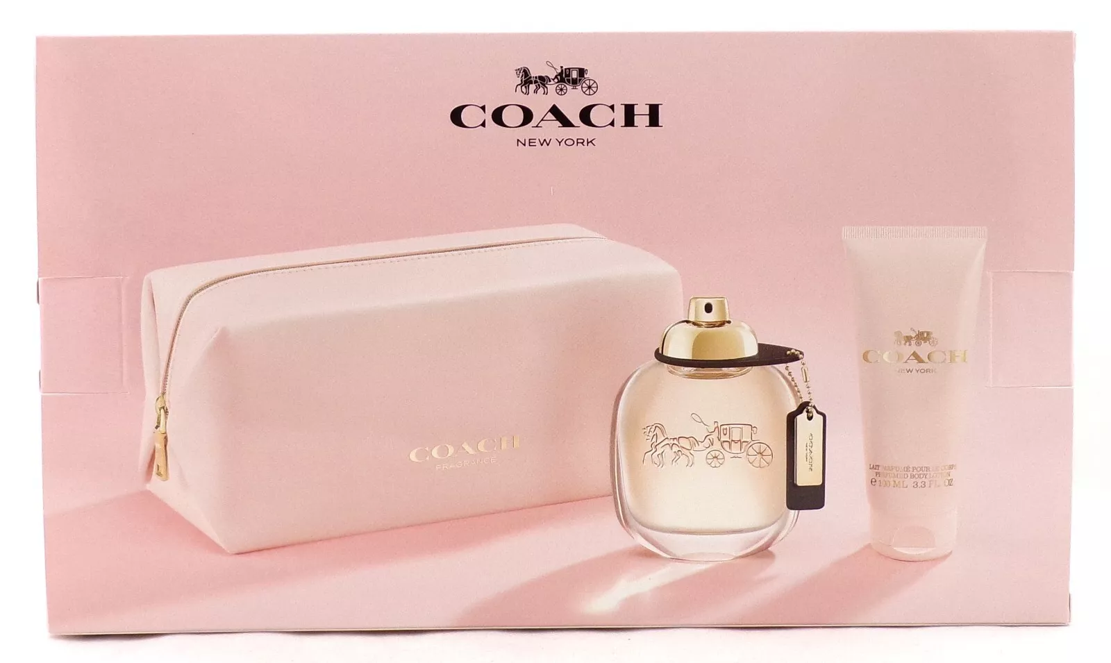 [Set] Coach New York 3.0 L + 3.4 B/l+ Pouch France 6pcs Bybox EDP