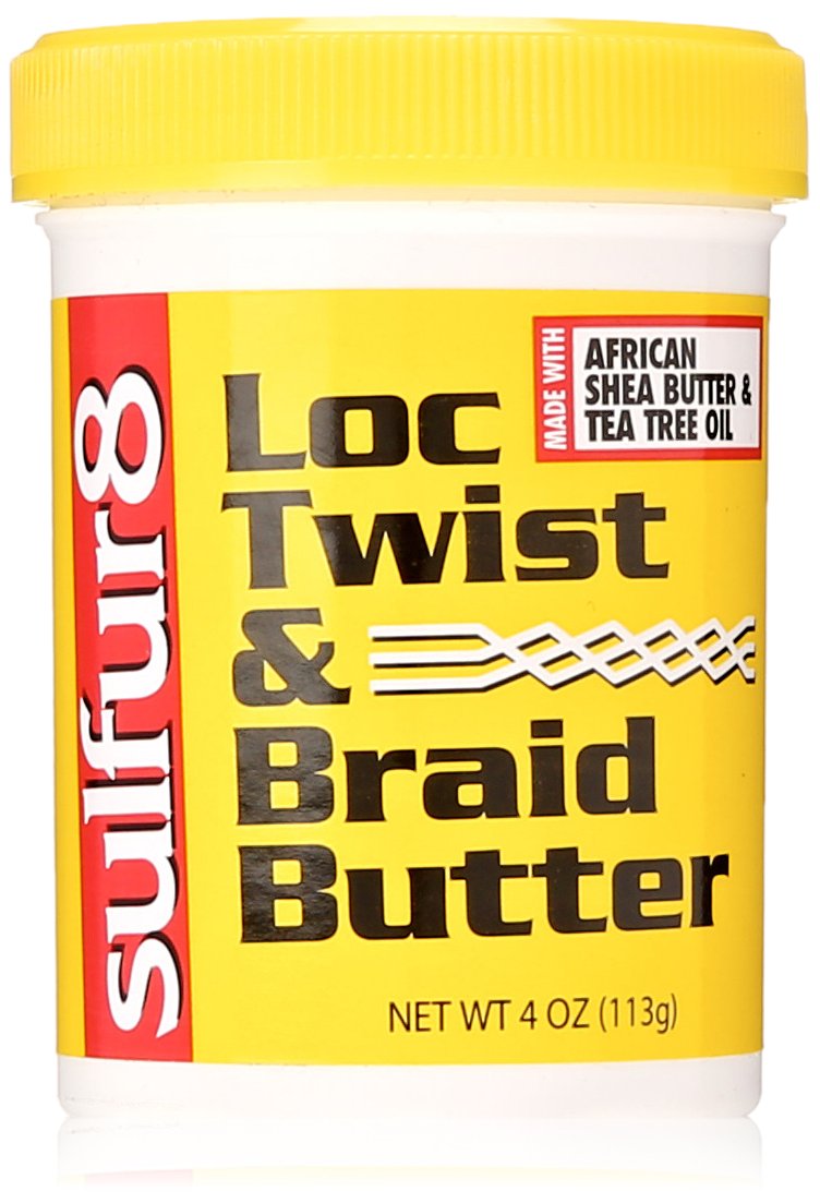 Sulfur 8 Loc Twist Braid Butter Moisturizing Hair Butter for Locs Twists Braids