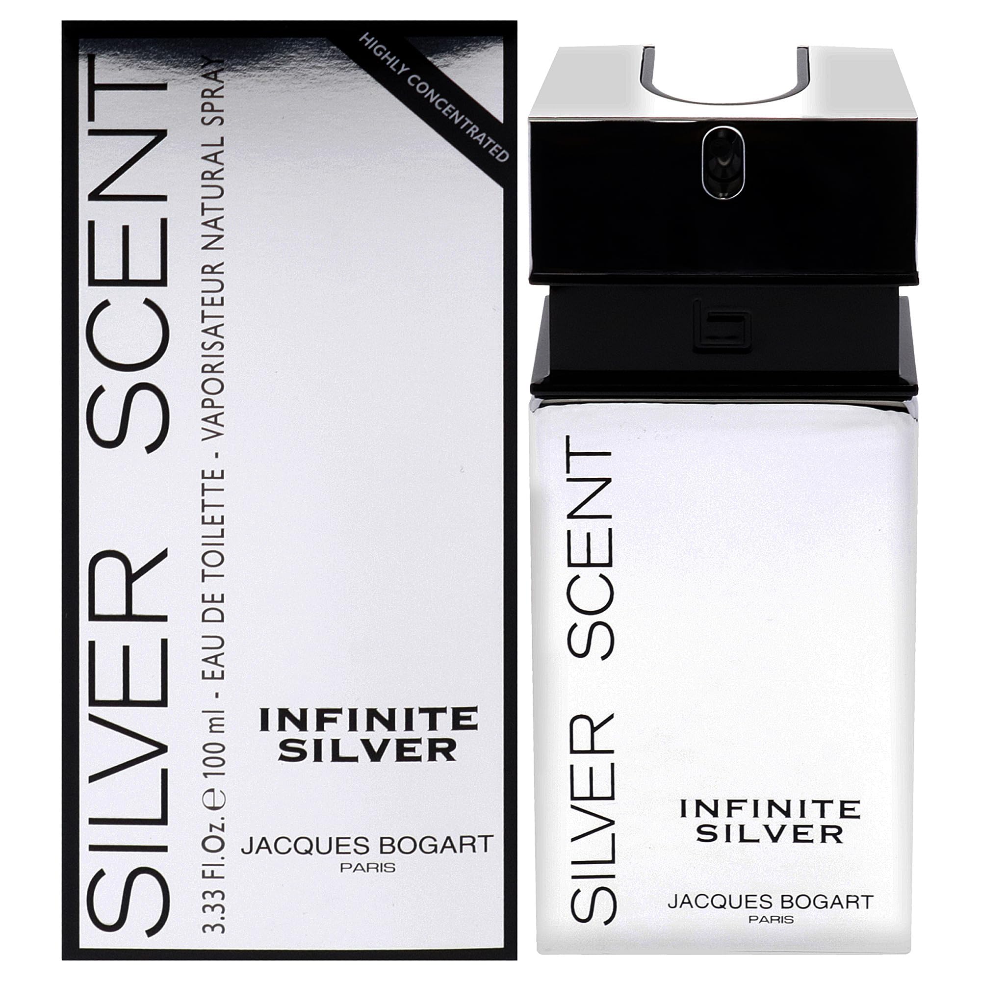 SILVER SCENT INFINITE SILVER(M)EDT SP 3.3oz(Jacques Bogart)(LI FREE)