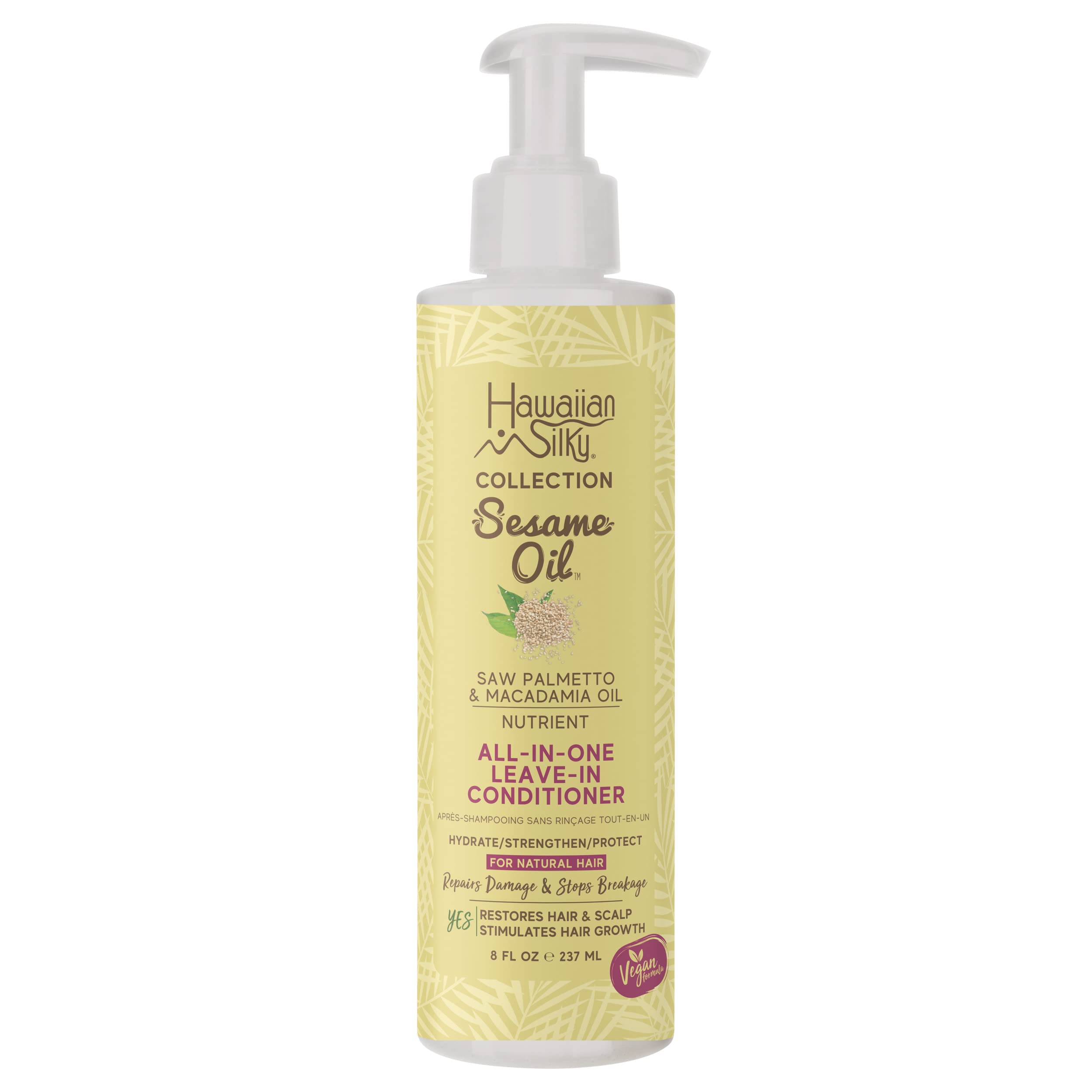 Hawaiian Silky Vegan Sesame Oil All In One Nutrient Leave In Conditioner With