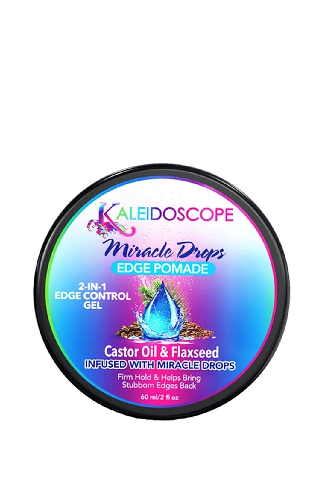 Kaleidoscope Miracle Drops Edge Pomade 2 N 1 Edge Control Gel 2 oz