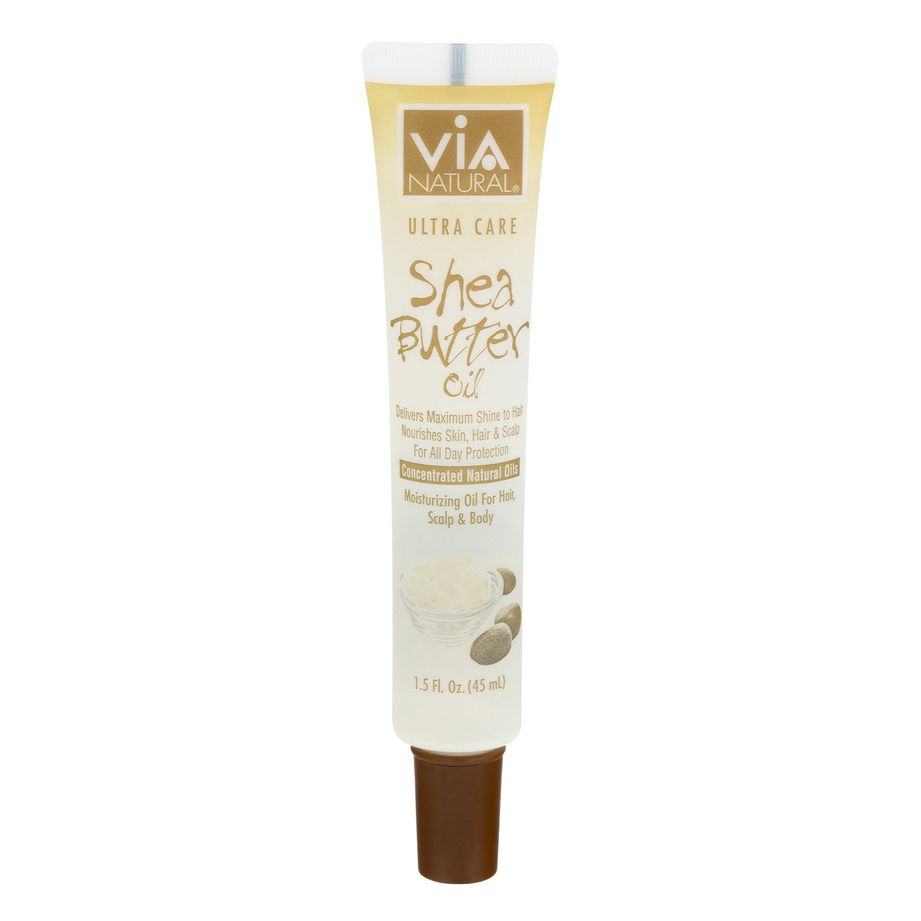 Via Natural Ultra Care Shea Butter Oil Concentrated Natural Oil Delivers