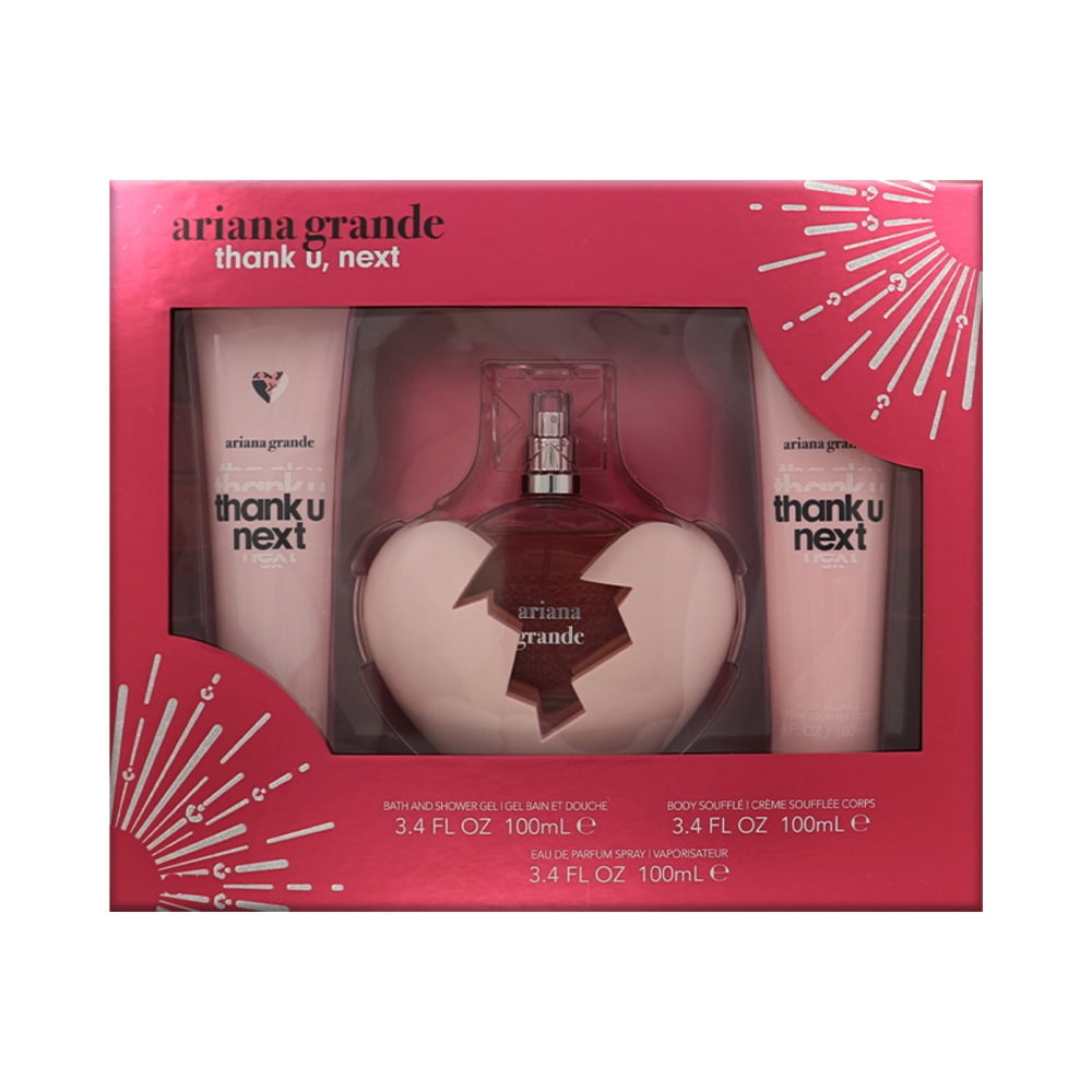 [Set] Ariana Grande Thank U Next by Ariana Grande 3 Pc Body Souffle Bath Shower Gel