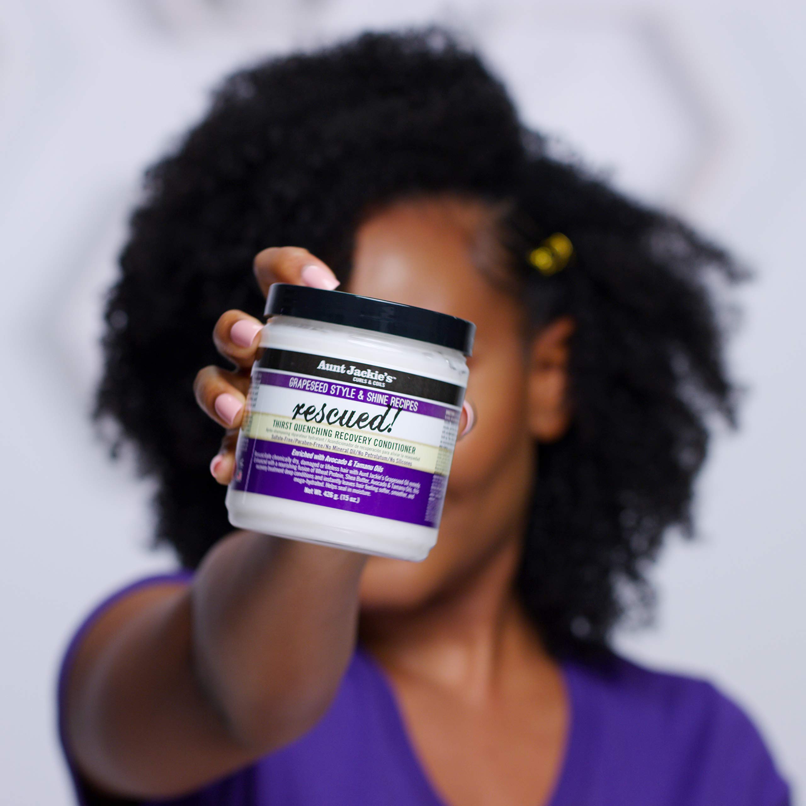 Aunt Jackie's Grapeseed Style and Shine Recipes Rescued Thirst Quenching Hair