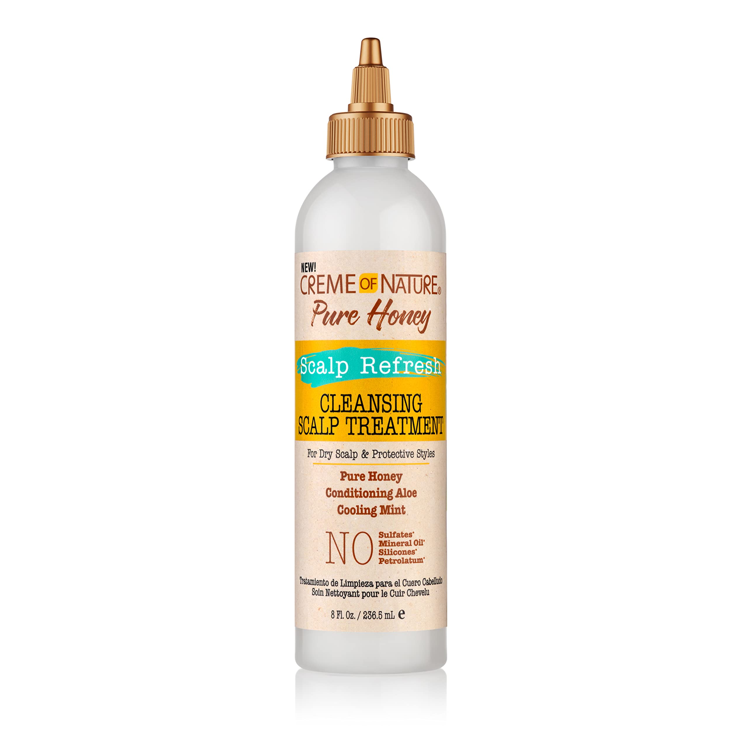 Creme of Nature Pure Honey Scalp Refresh Cleansing Scalp Treatment No Rinse