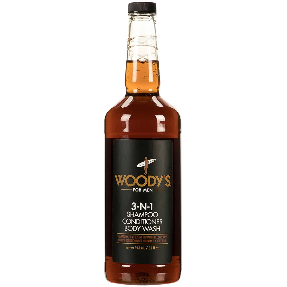 Woody's Body Wash 3 In 1 Shampoo Conditioner Body Wash All In One Cleanser