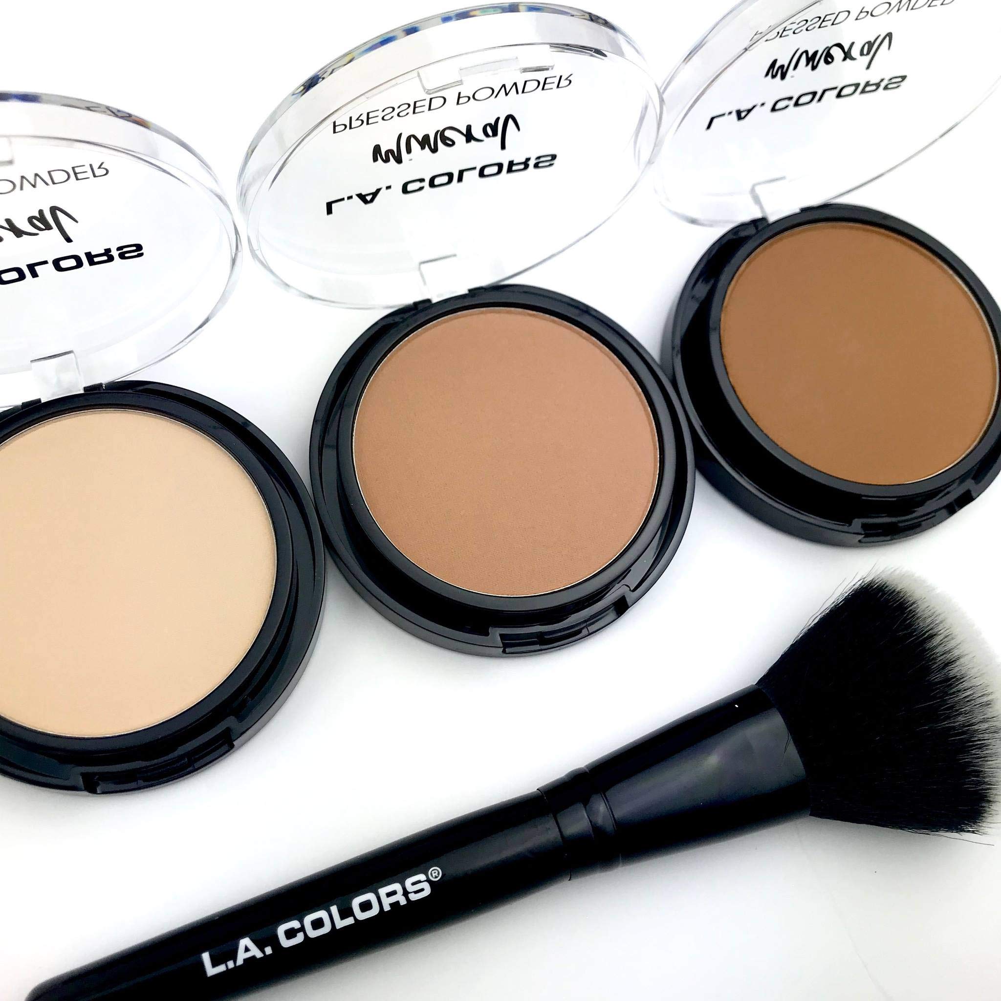 (6-pack) L.A. COLORS Mineral Pressed Powder, Soft Honey (New Artwork) CMP374