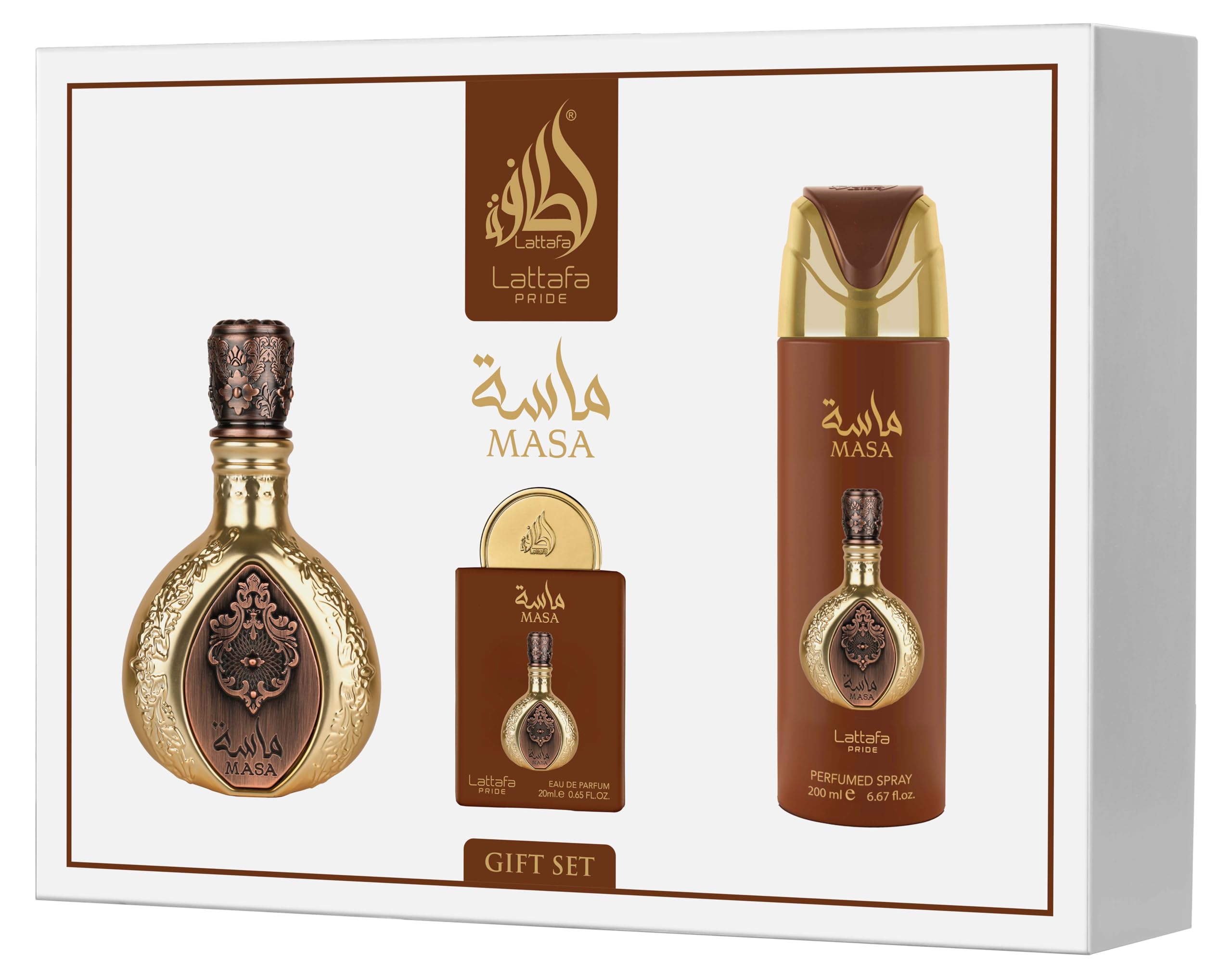 Lattafa Pride Masa 3.4 + 6.7 + U United Arab Emir. Set