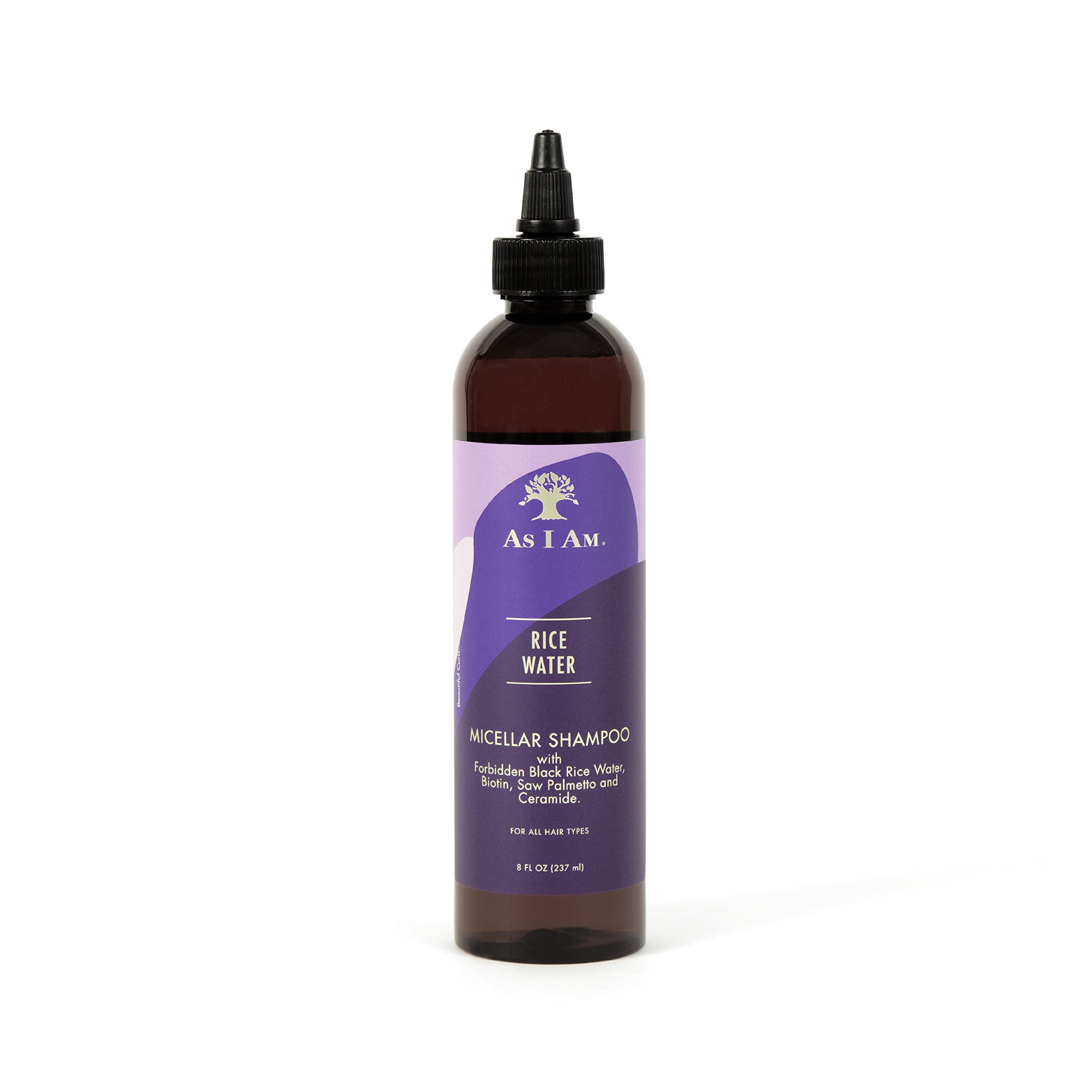 As I Am Rice Water Shampoo With Forbidden Black Rice Saw Palmetto Biotin Gentle