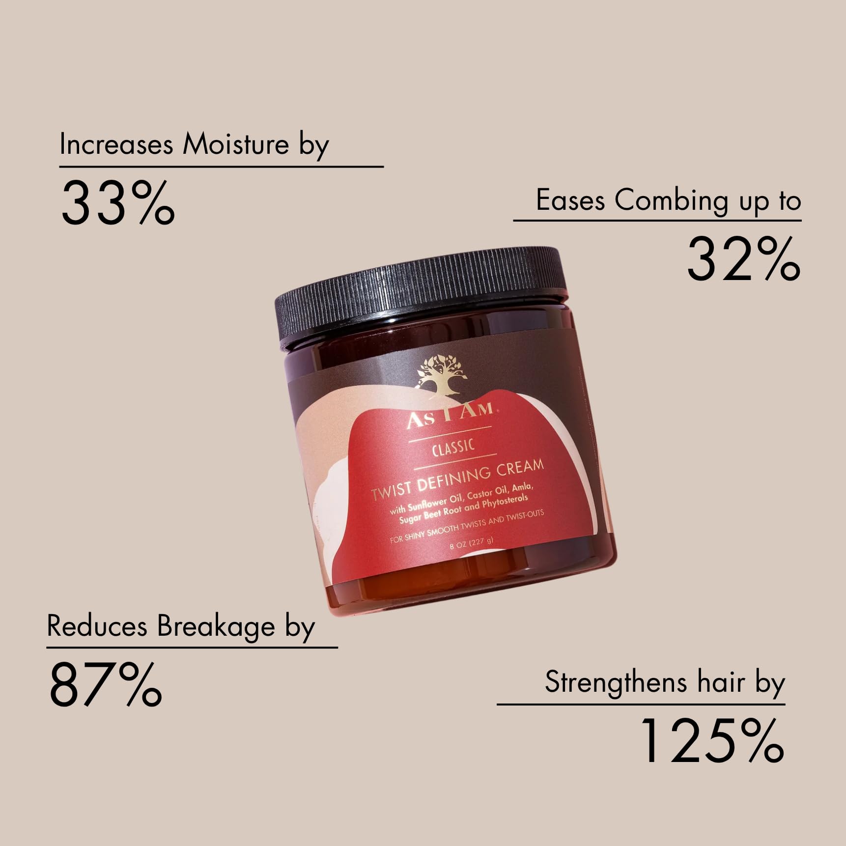 As I Am Twist Defining Cream With Castor Oil and Phytosterols 8 oz