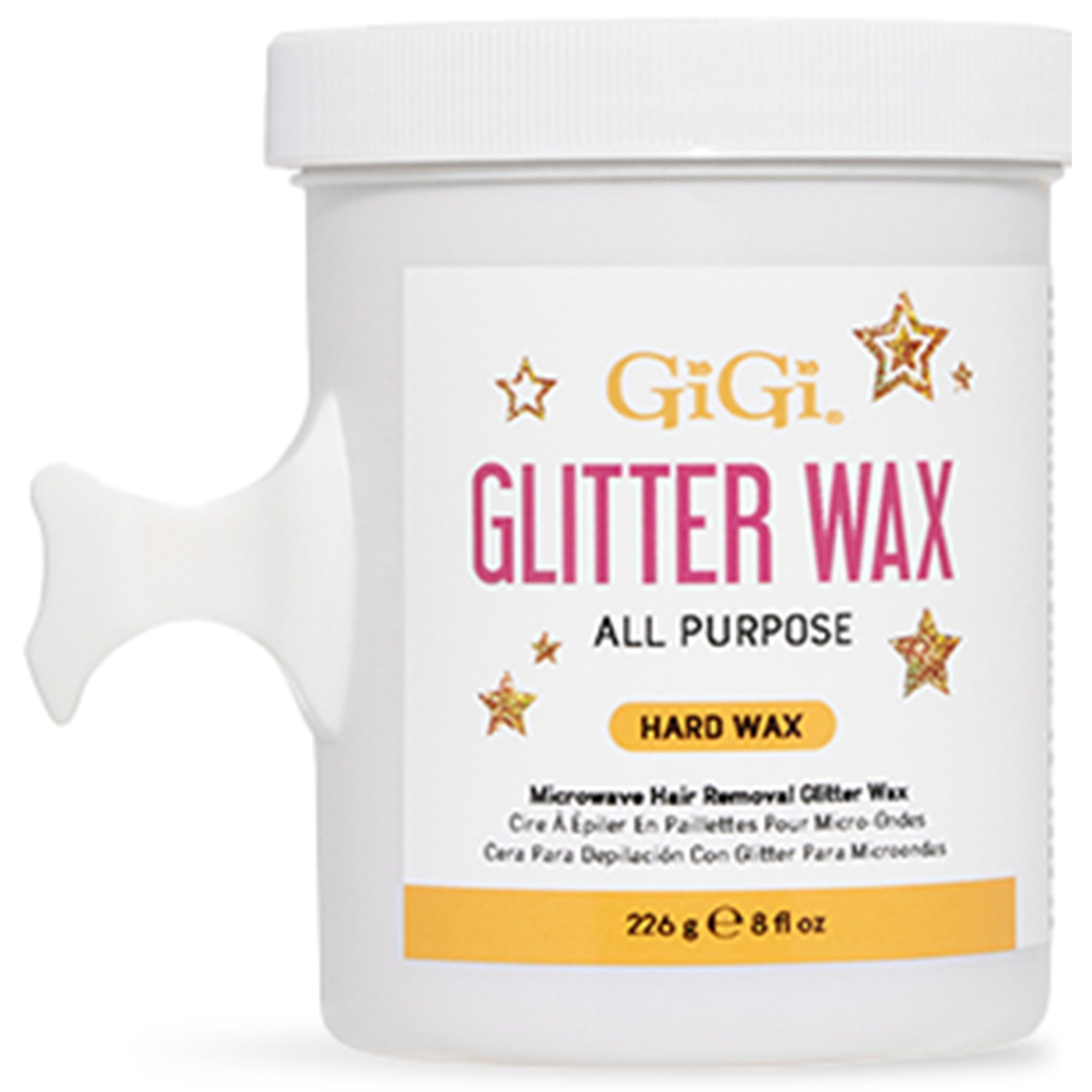 Gigi Microwave Glitter Wax Stripless Hair Removal Wax for Sensitive Skin Quick