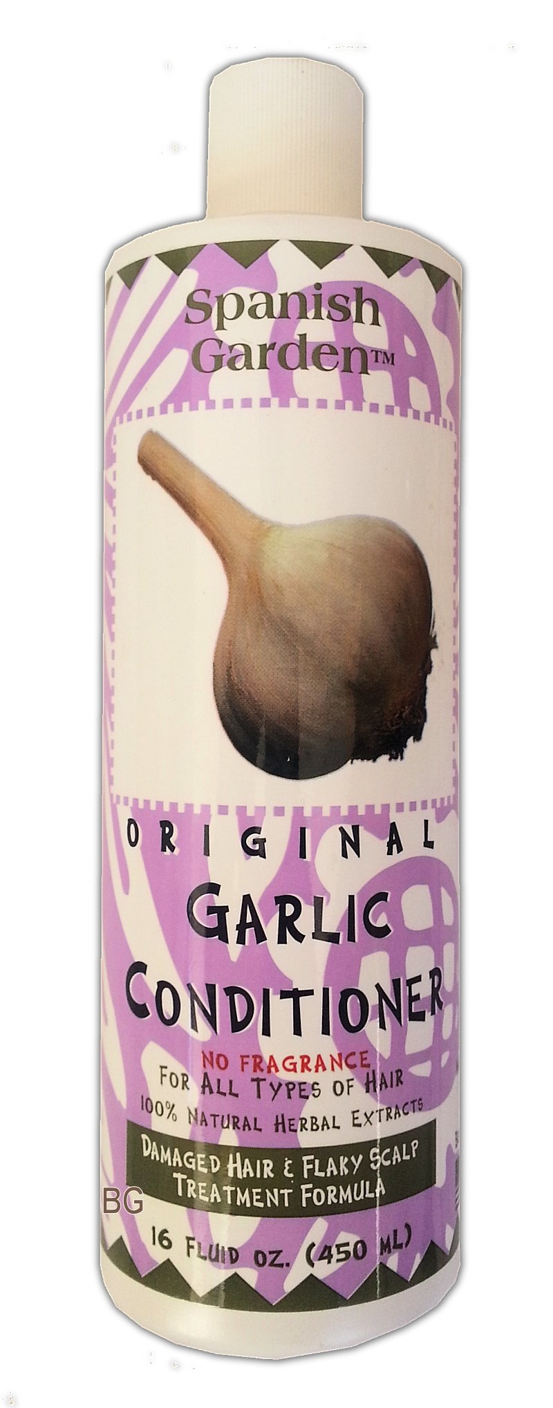 Spanish Garden Original Garlic Conditioner Damaged Hair Flaky Scalp Formula .