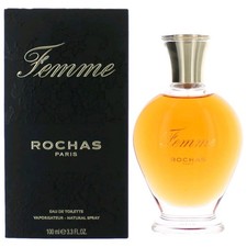 ROCHAS FEMME(W)EDT SP 3.3oz(NEWPACK)(LI FREE)