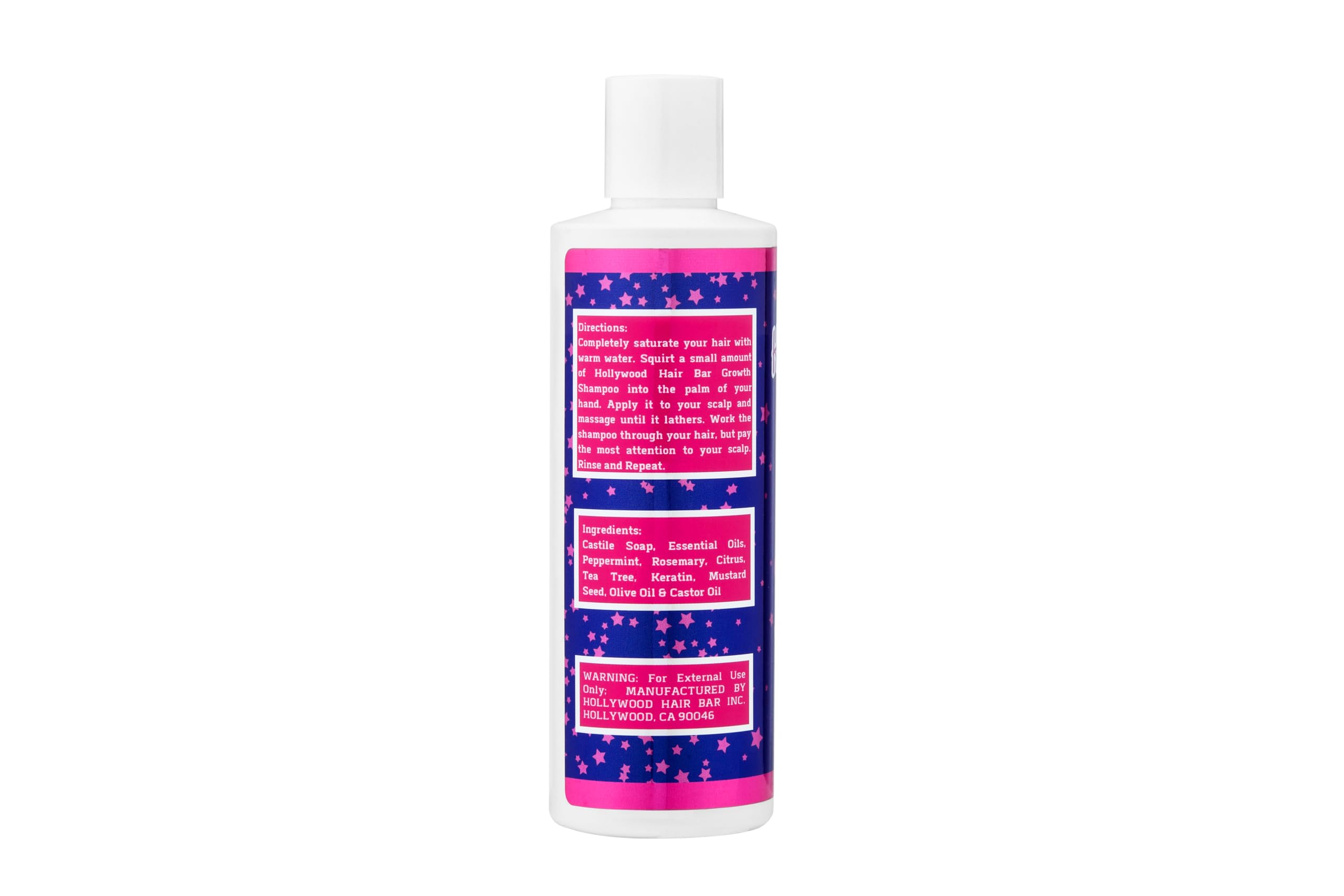 Hollywood Hair Bar Growth Shampoo Infused With Herbal Supplements Everyday Use