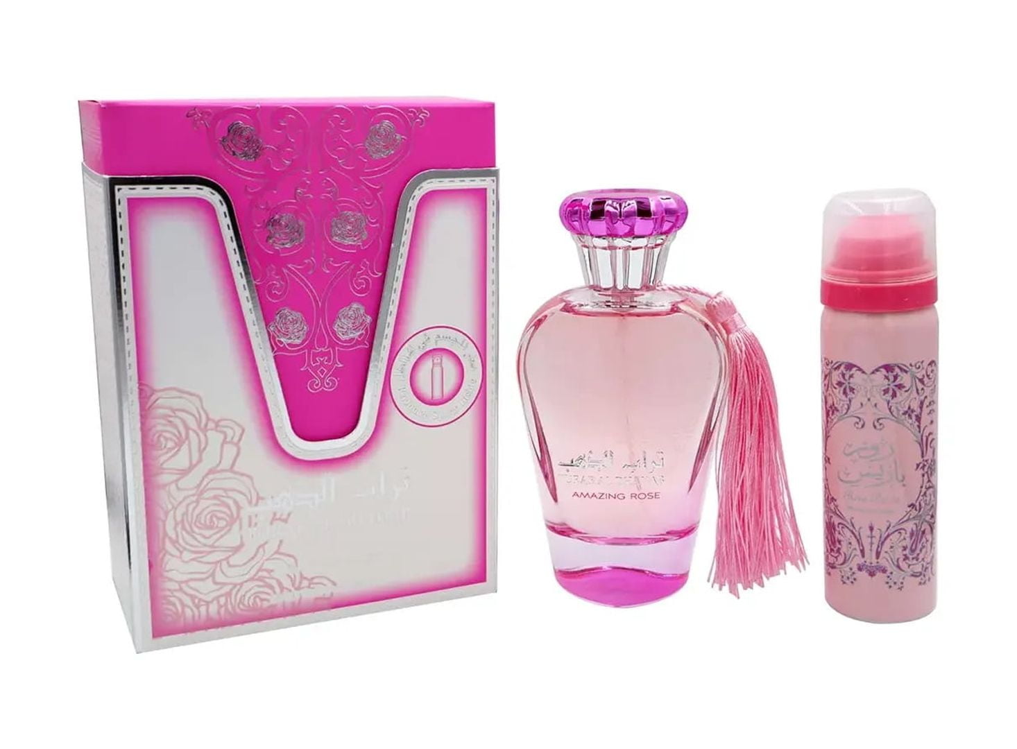 [Set] Turab Al Dhahab Amazing Rose With Perfumed By Ard Al Zaafaran EDP 100 ml (3.4