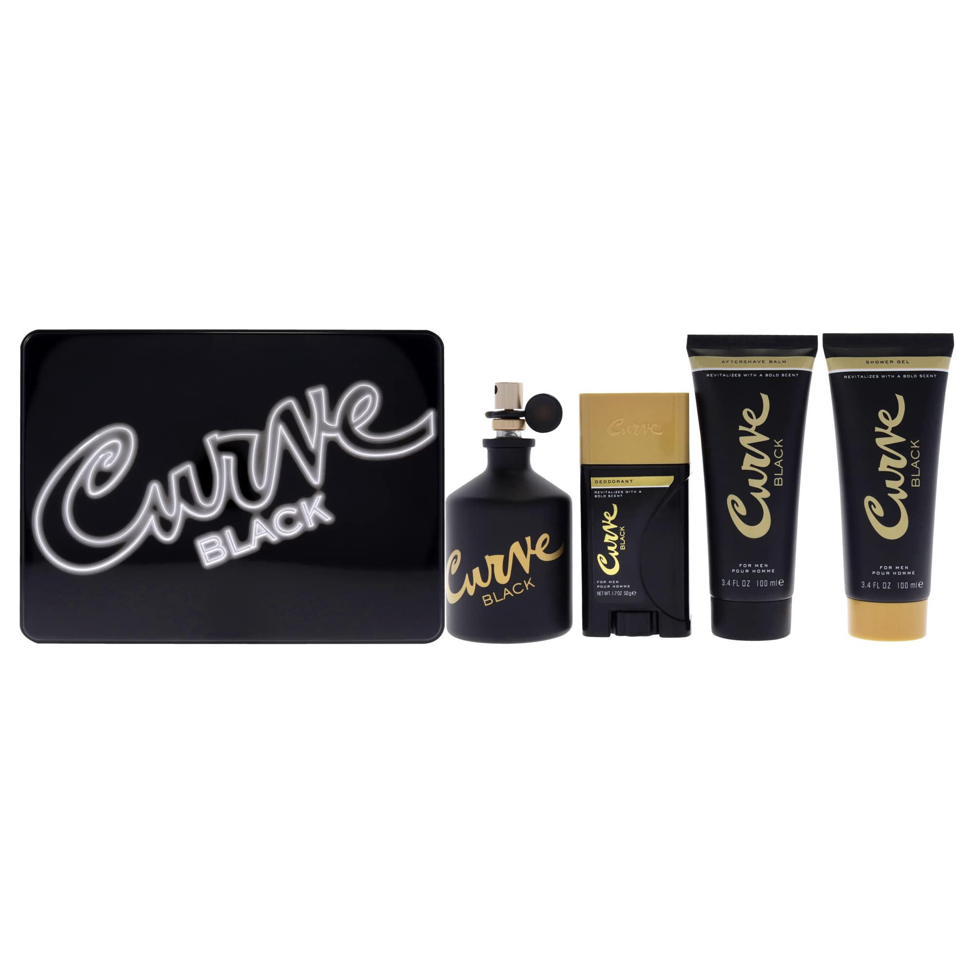 Liz Claiborne Curve Black 4pc Set