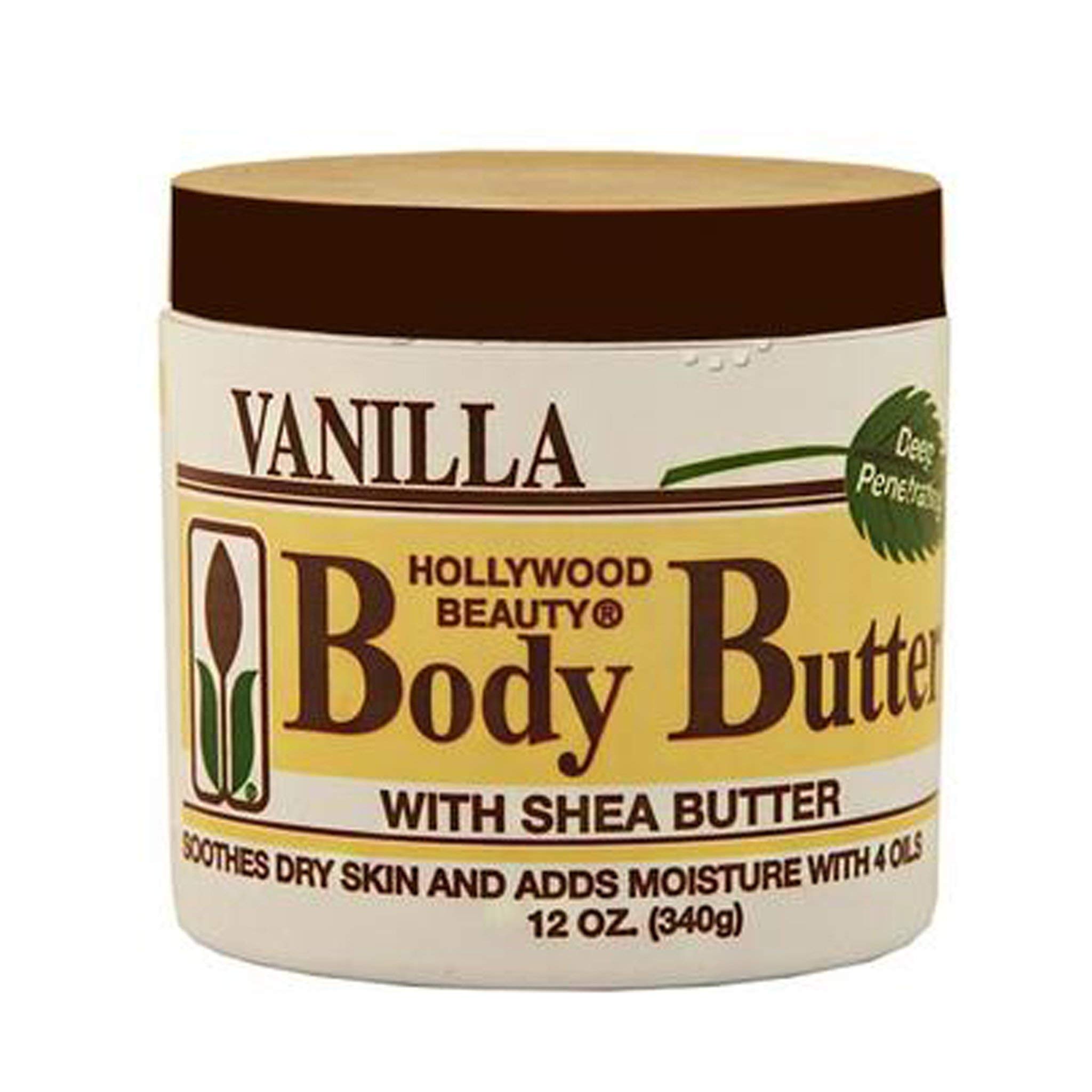 Hollywood Beauty Body Butter With Shea Butter Vanilla . Sooth Moisturize Skin