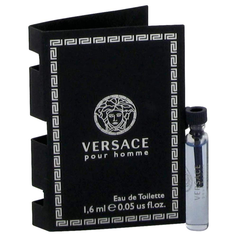 [Vial] Versace Signature Pour Homme Vial On Card 0.03 Fl Oz For Men EDT