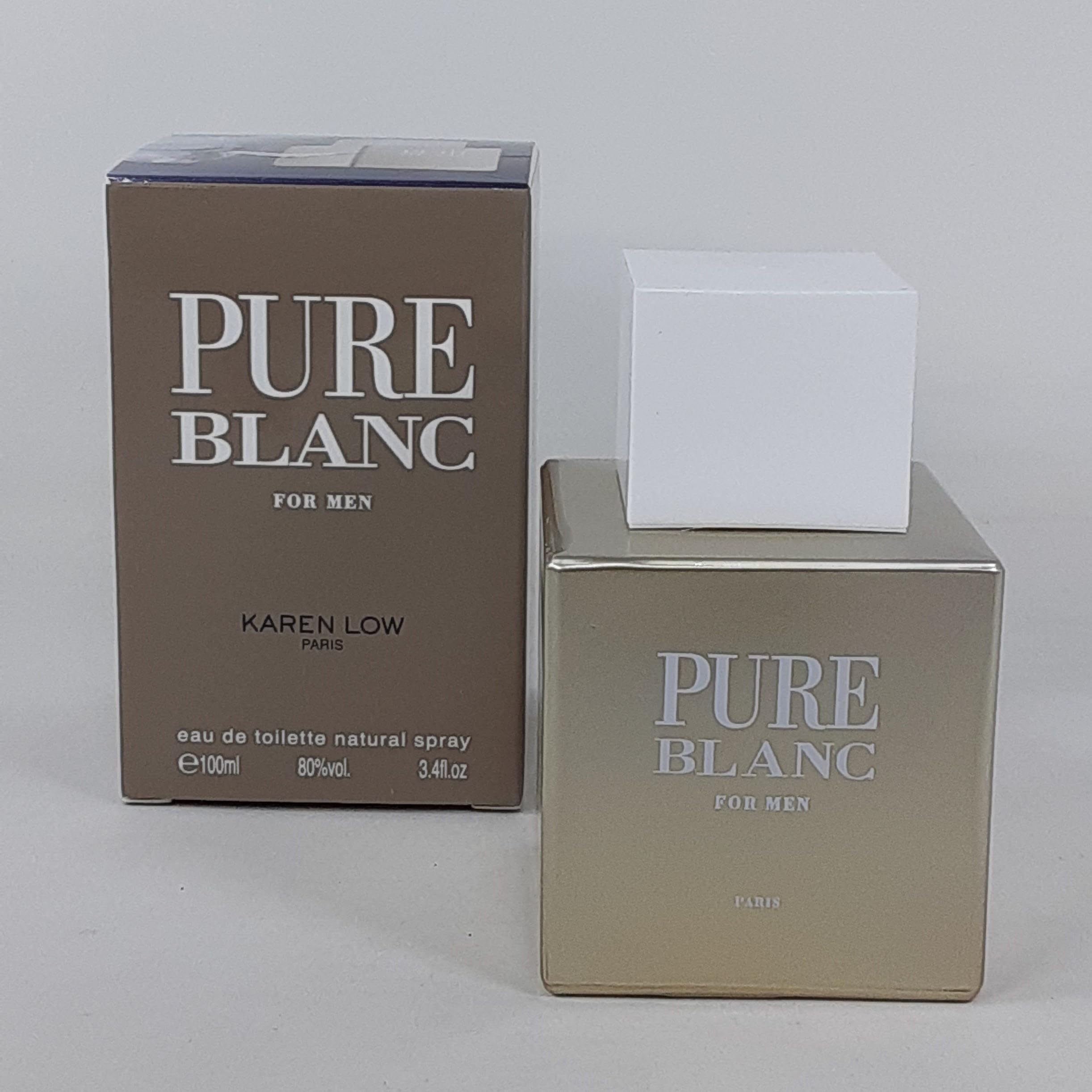 Karen Low Pure Blanc For Men EDT 3.4 oz