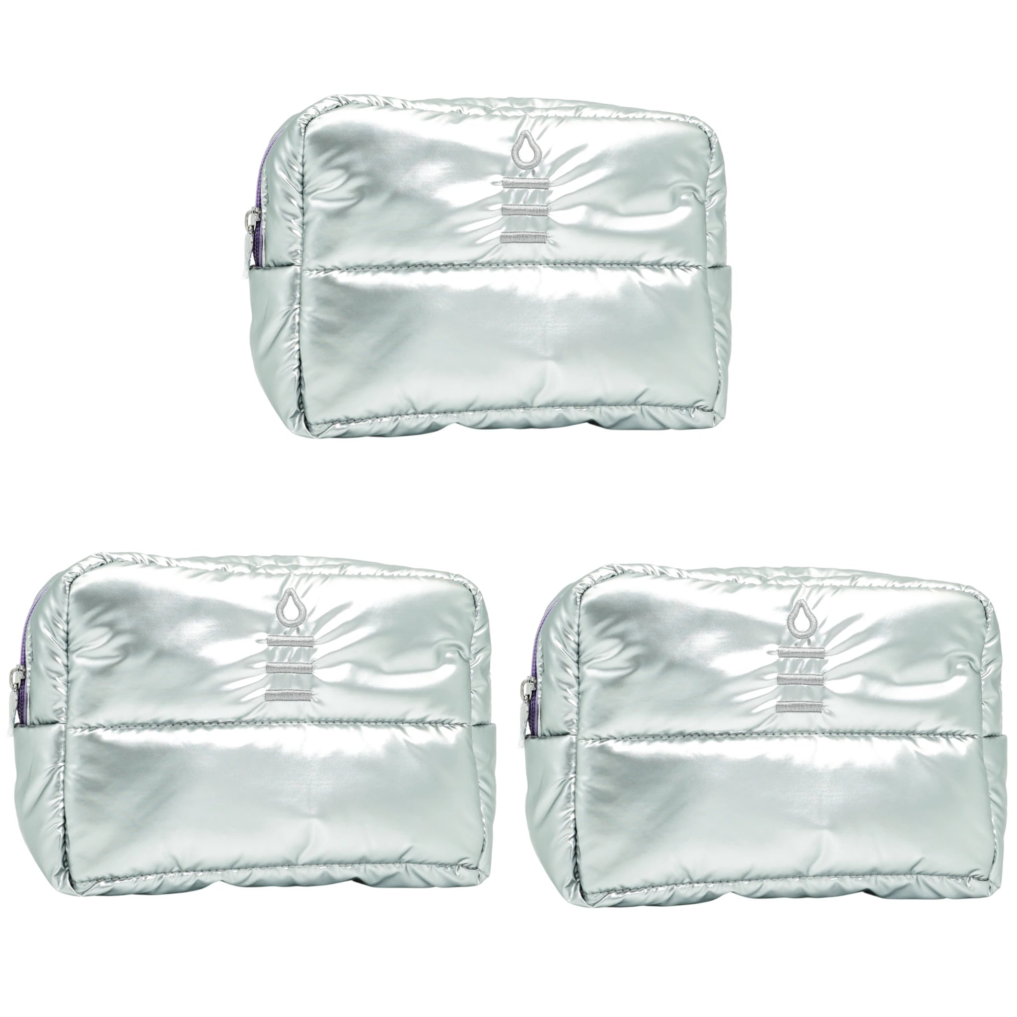 (3-pack) Totemica Puffer Cosmetic Bag