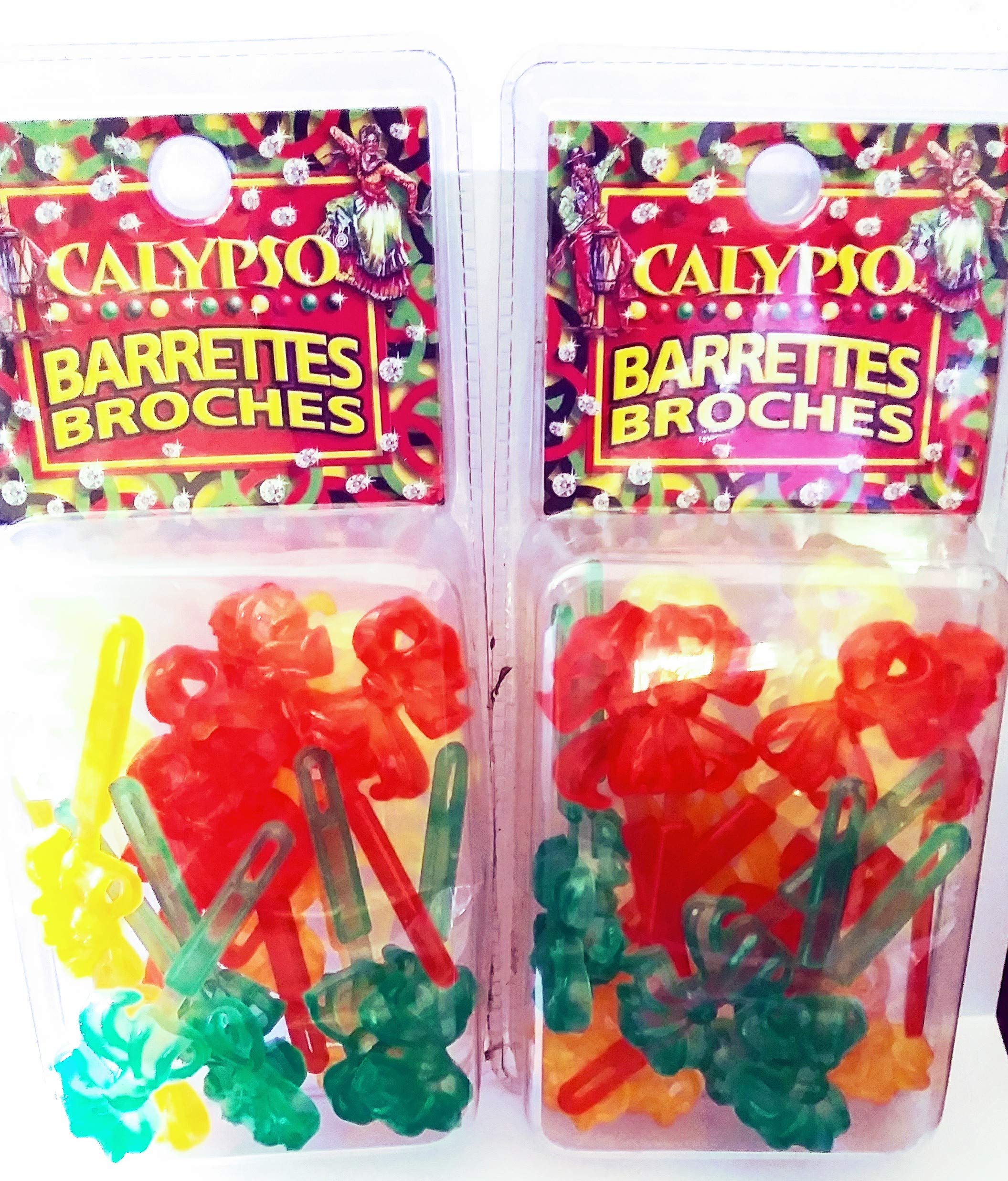 Calypso Barrettes Translucent Multiple Colors
