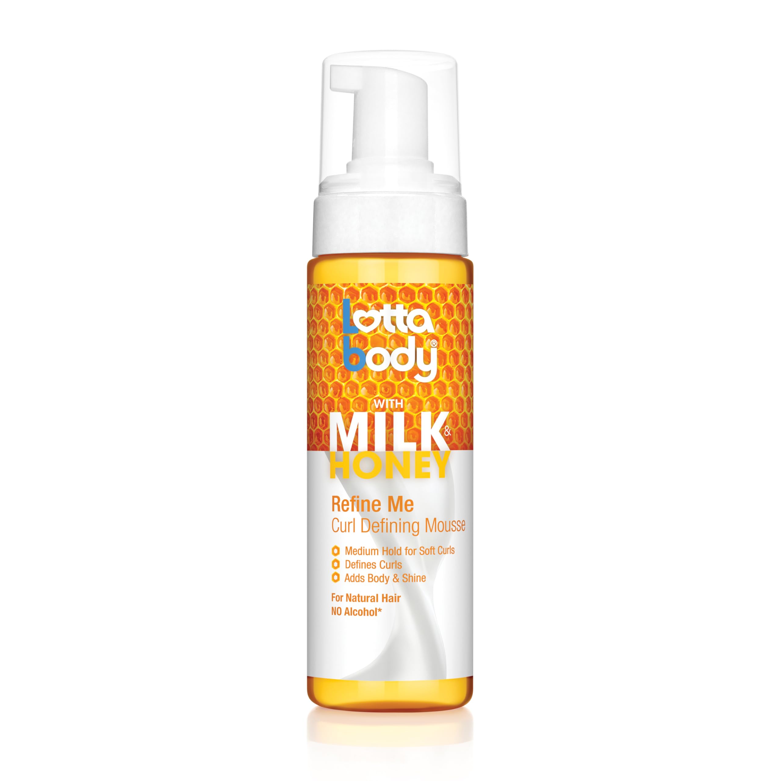 Lottabody Refine Me Curl Defining Mousse Medium Hold for Soft Curls Moisturizes