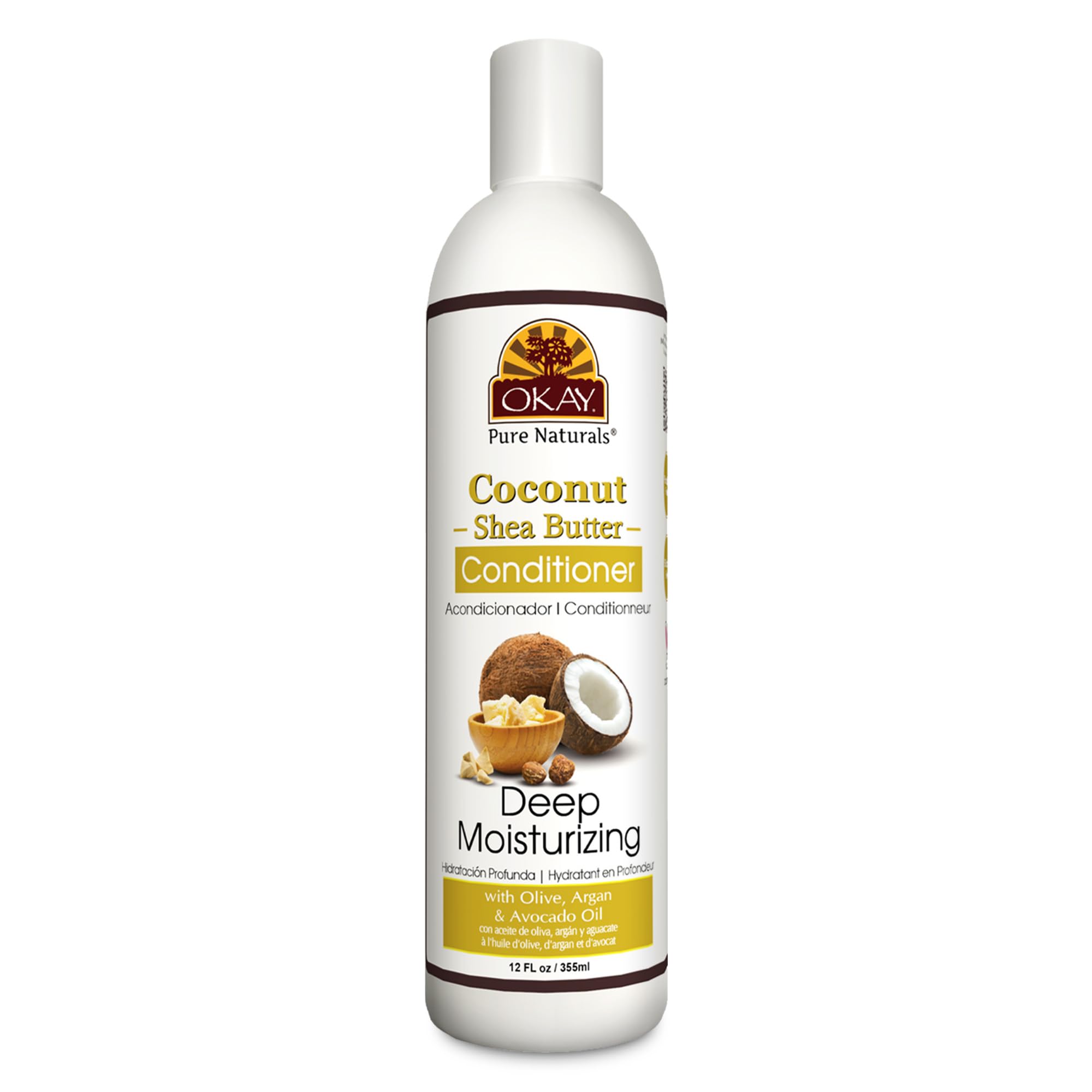 Okay | Coconut Shea Butter Conditioner | for All Hair Types Textures | Fortify