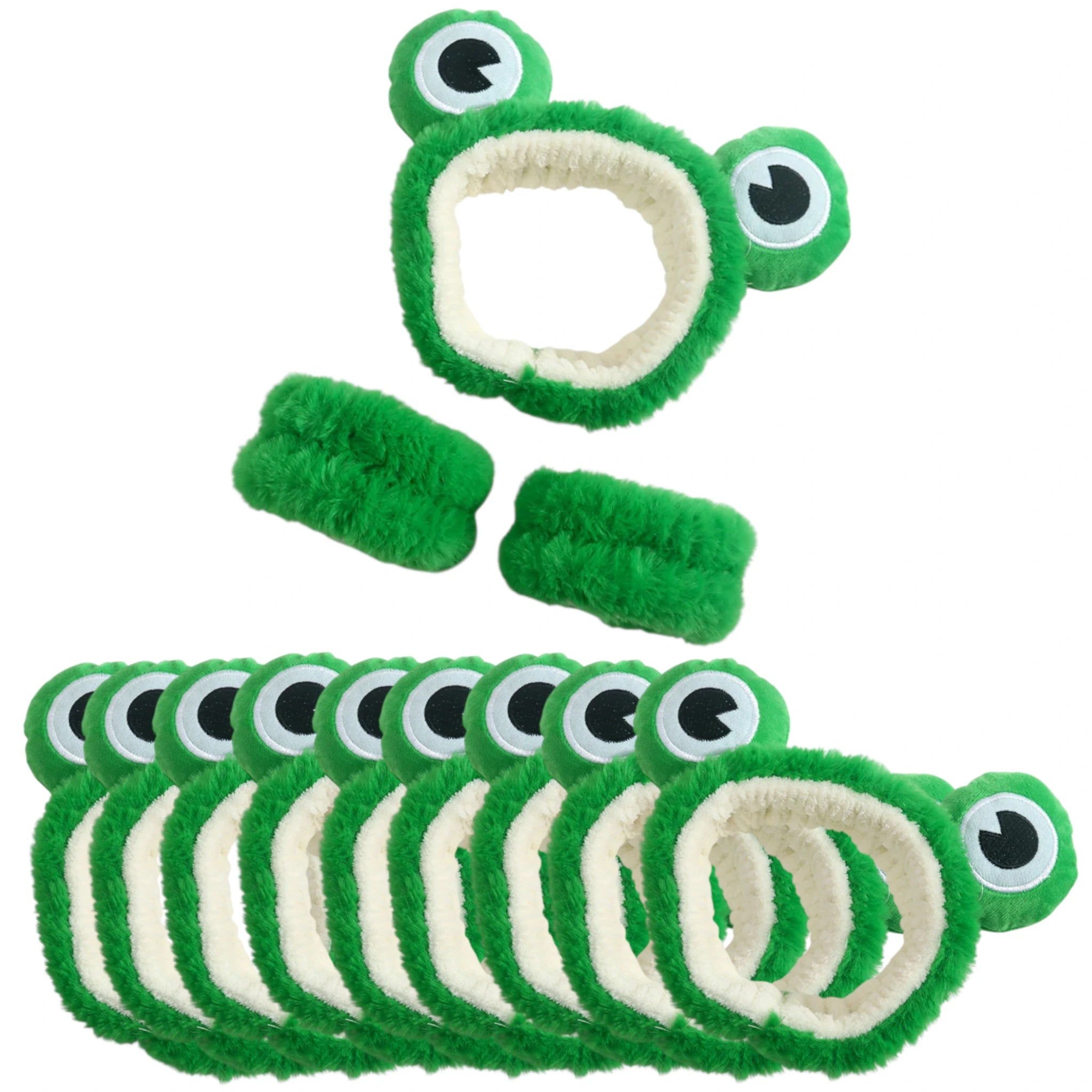 (10-pack) Totemica Spa Headband & Wristband Froggy