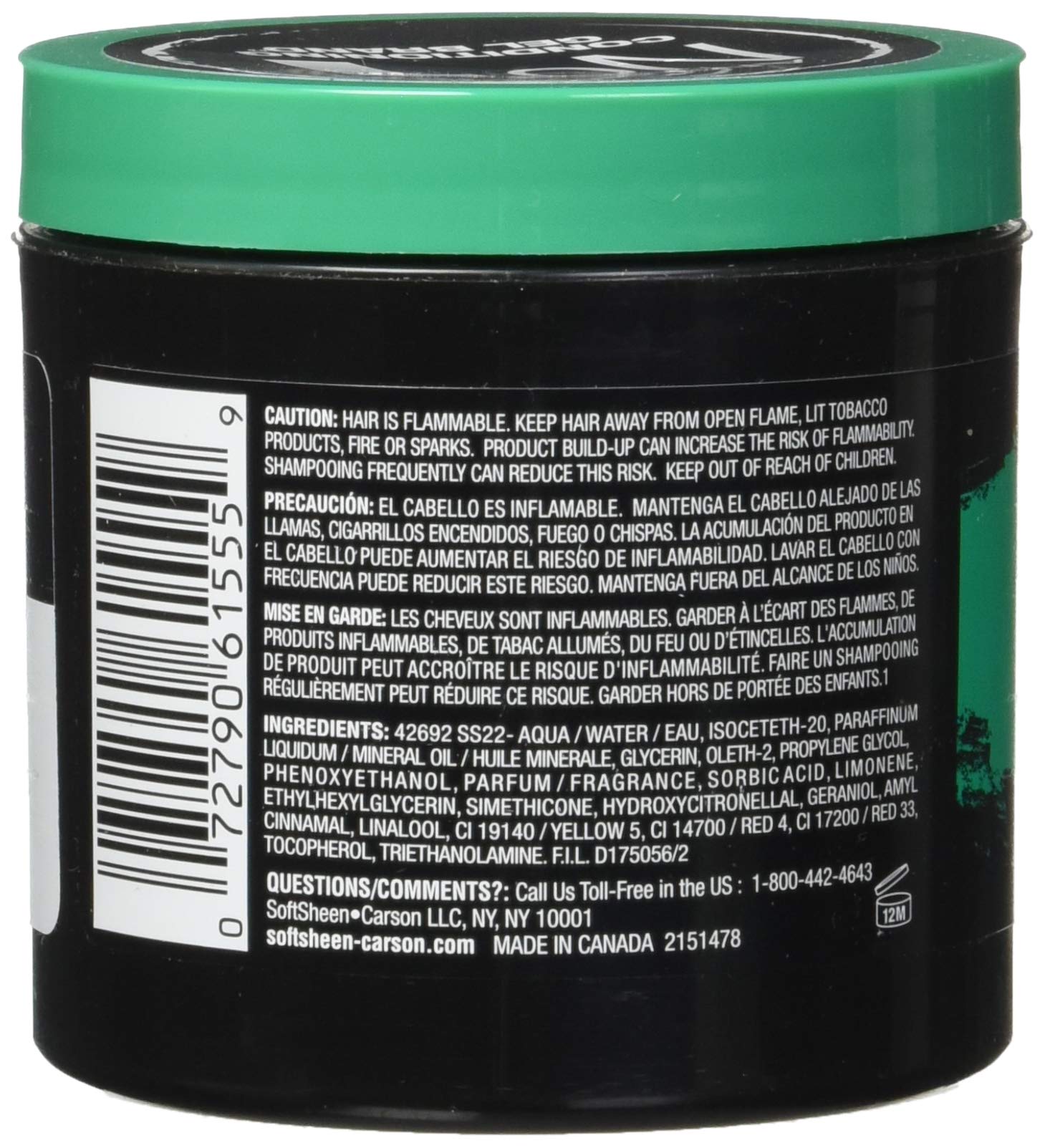 Soft Sheen Carson Lets Jam Condition Shine Gel Regular Hold Jar 130 ml (4.4 oz)