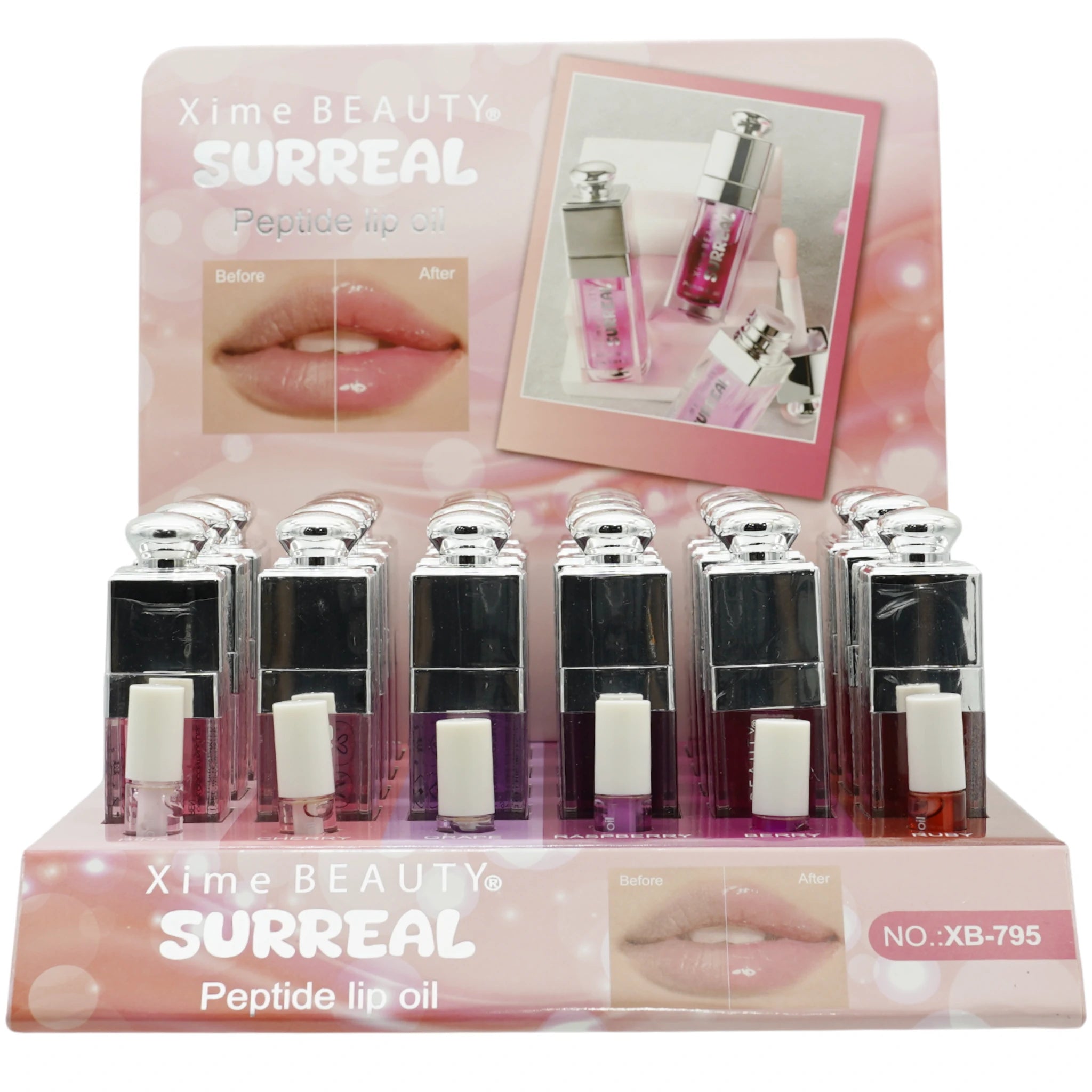 (24-pack) Xime Beauty Surreal Peptide Lip Oil