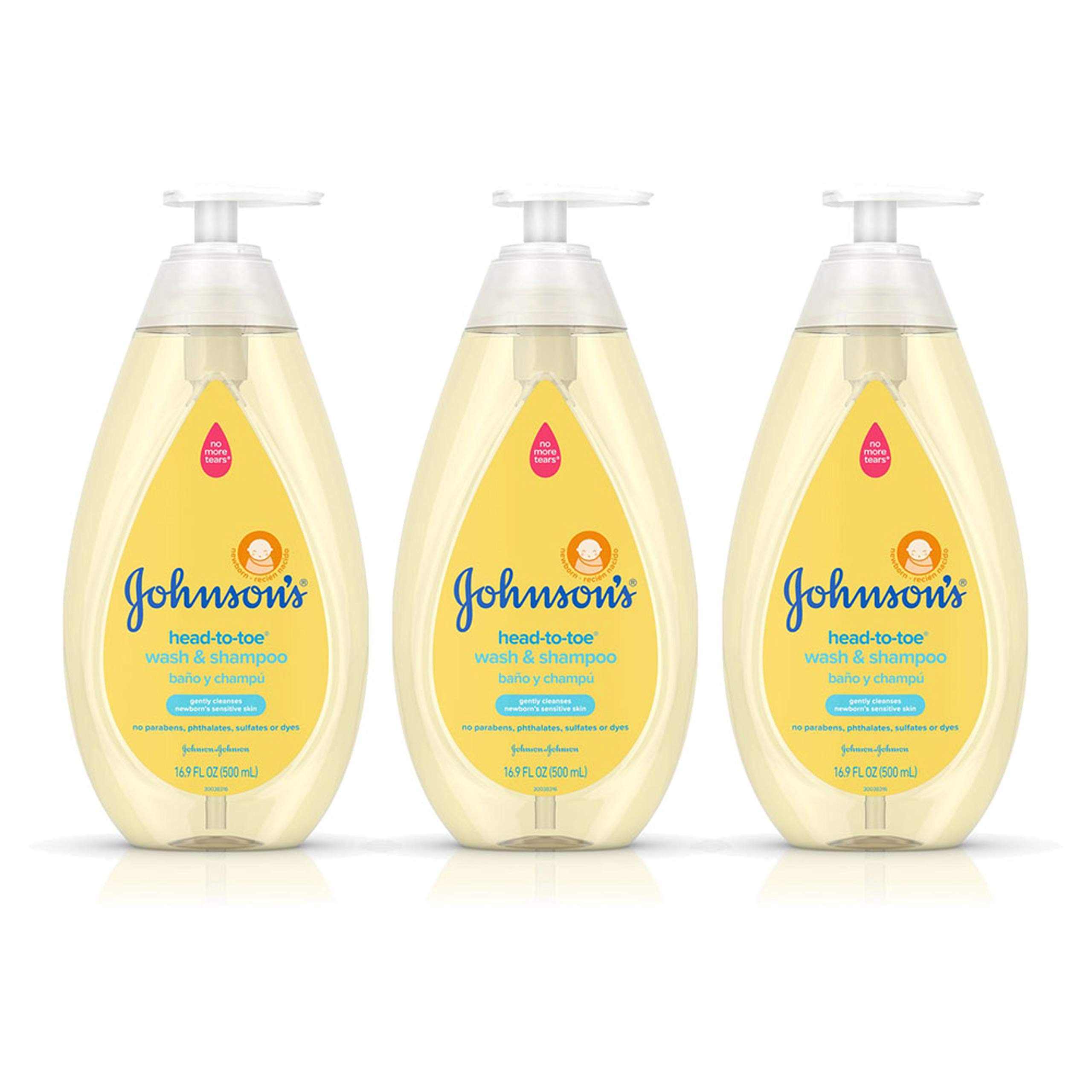 Johnson's Head To Toe Gentle Baby Body Wash Shampoo Tear Free Sulfate Free