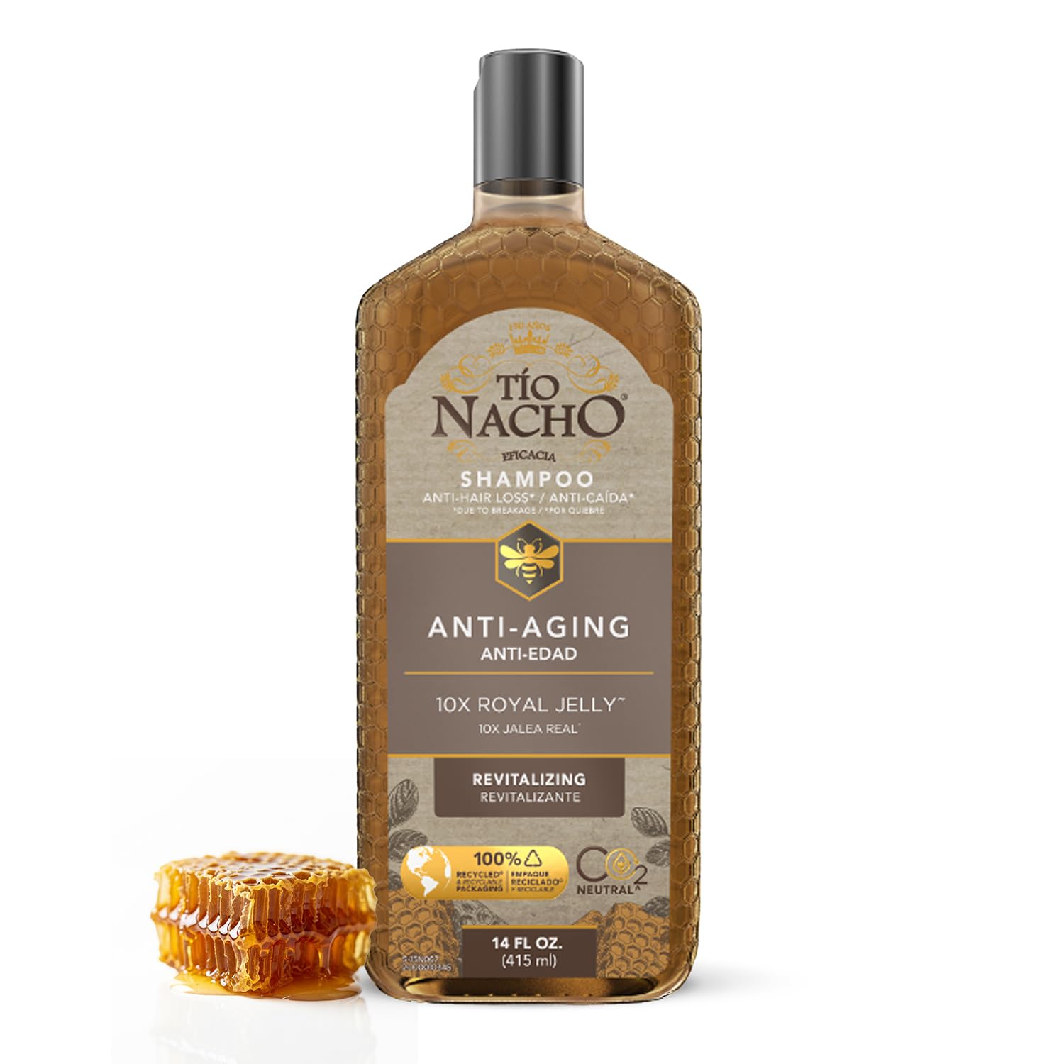 Tio Nacho Anti Aging Shampoo With Royal Jelly Shampoo for Aging Hair and Men