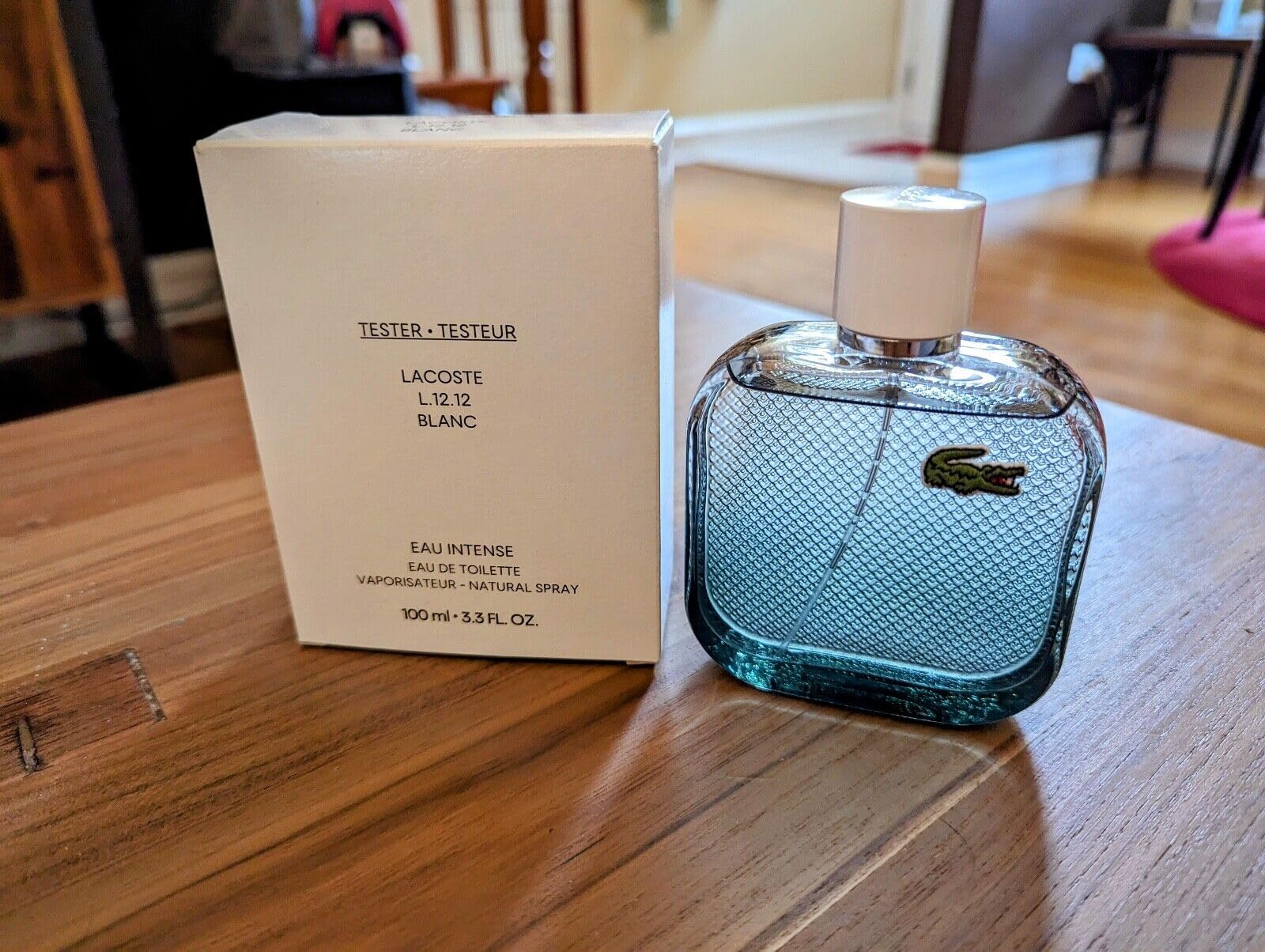 Lacoste Eau de Blanc Intense 3.4 M Tst France Tester