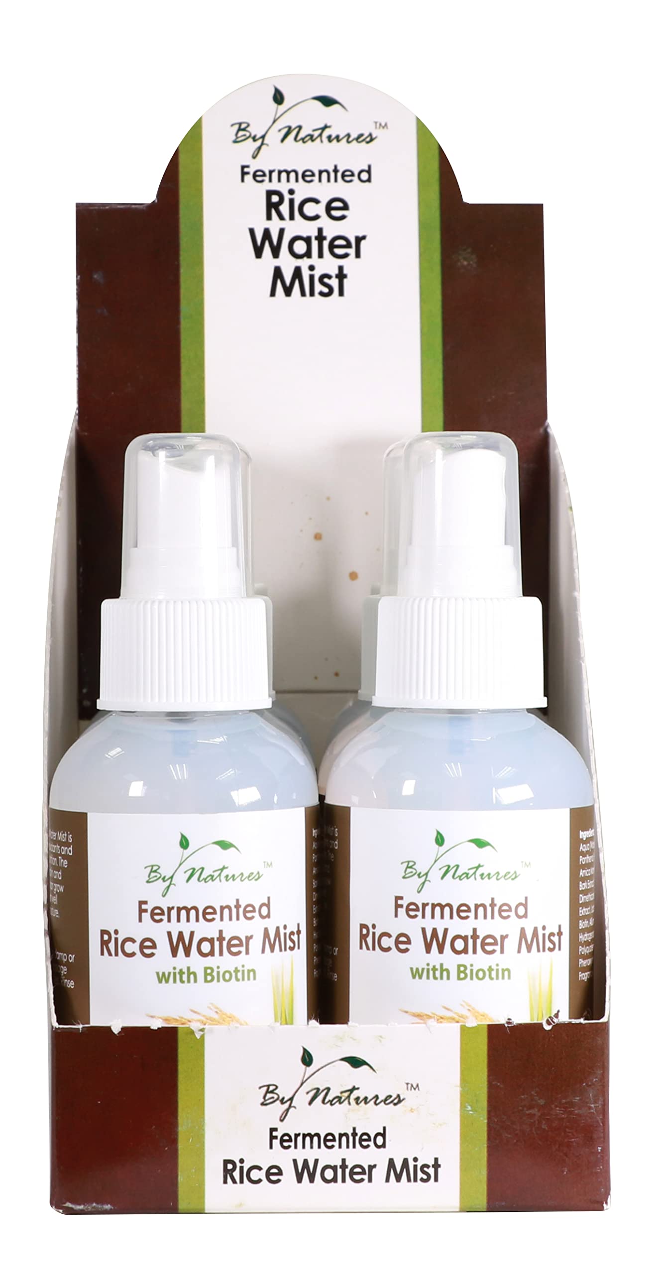 By Natures Fermented Rice Water Mist With Biotin Travel Size 3.4 oz