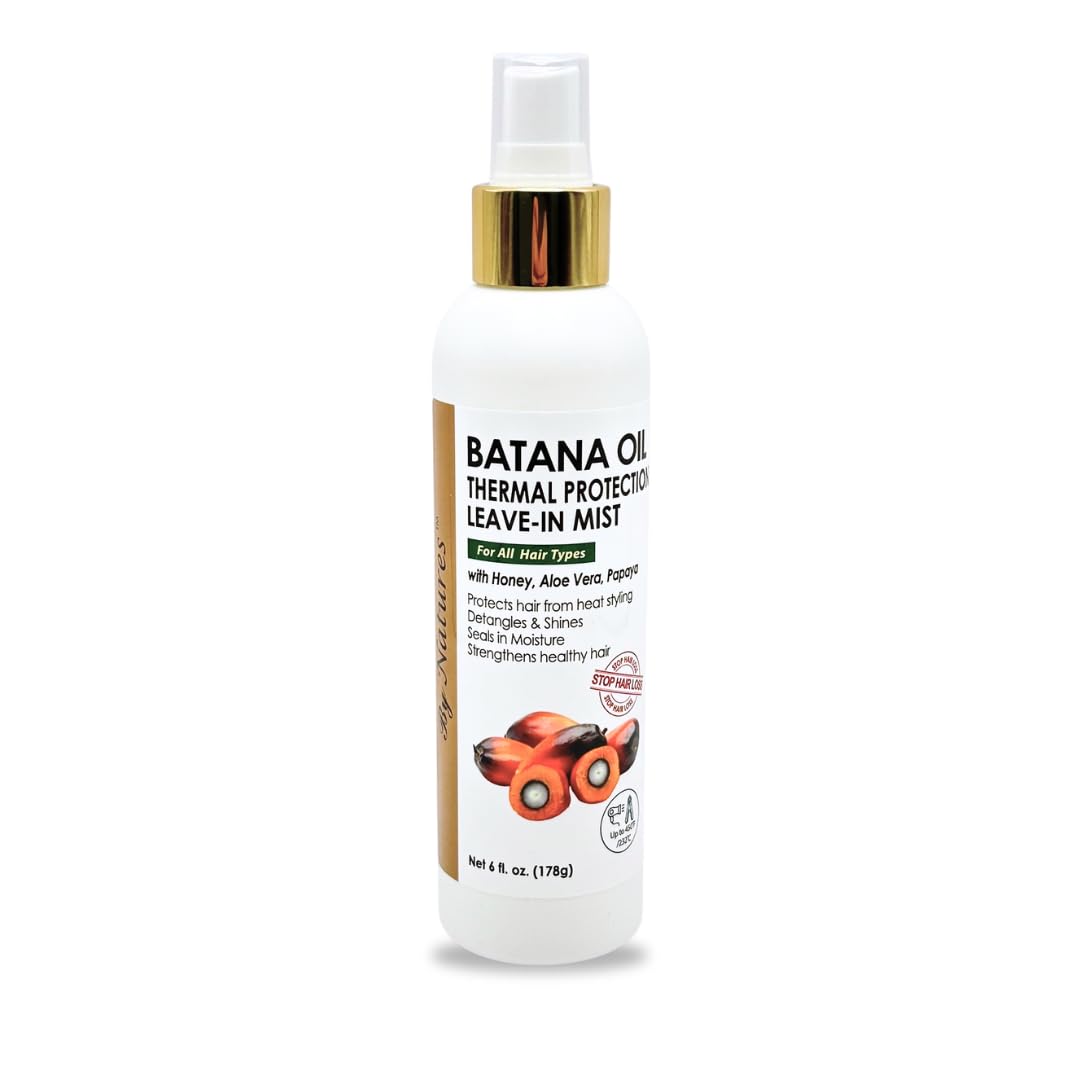 By Natures Batana Oil Thermal Protection Leave In Mist 6 Fl.oz With Honey Aloe
