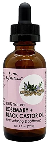 By Natures 100% Natural Rosemary + Black Castor Oil 2 Fl Oz - Thumbnail 2