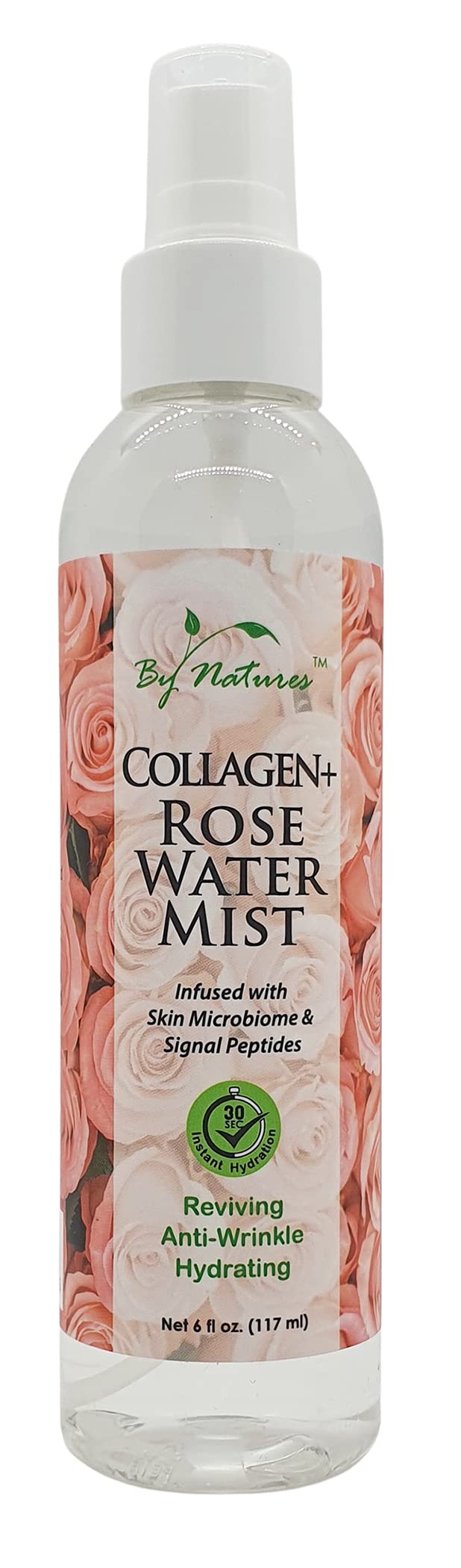 By Natures Collagen+ Rose Water Mist 6 Fl Oz