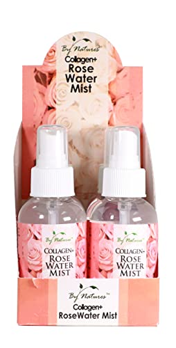 By Natures Collagen + Rose Water Mist Travel Size 3.4 oz - Thumbnail 3