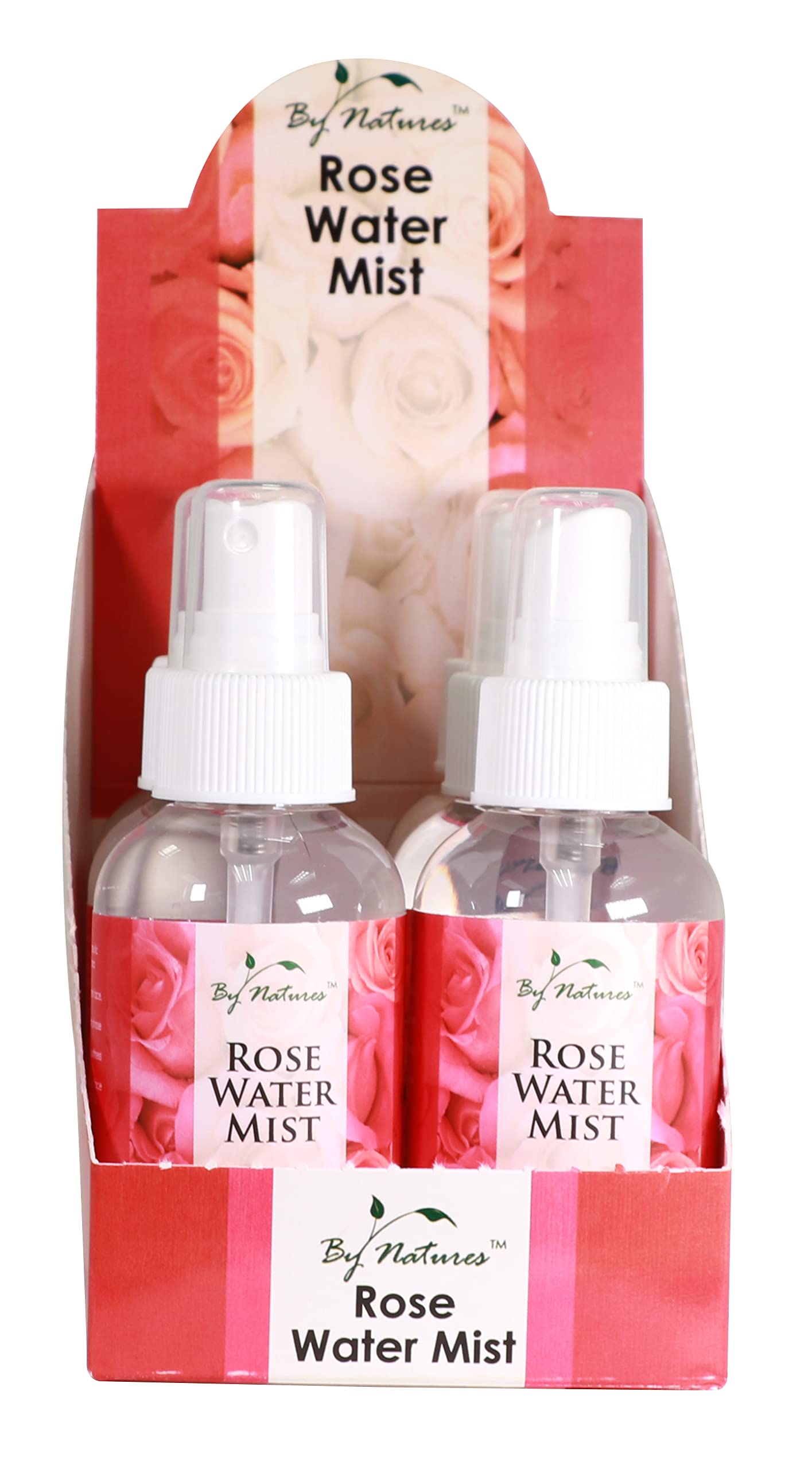 By Natures Rose Water Mist Travel Size 3.4 oz